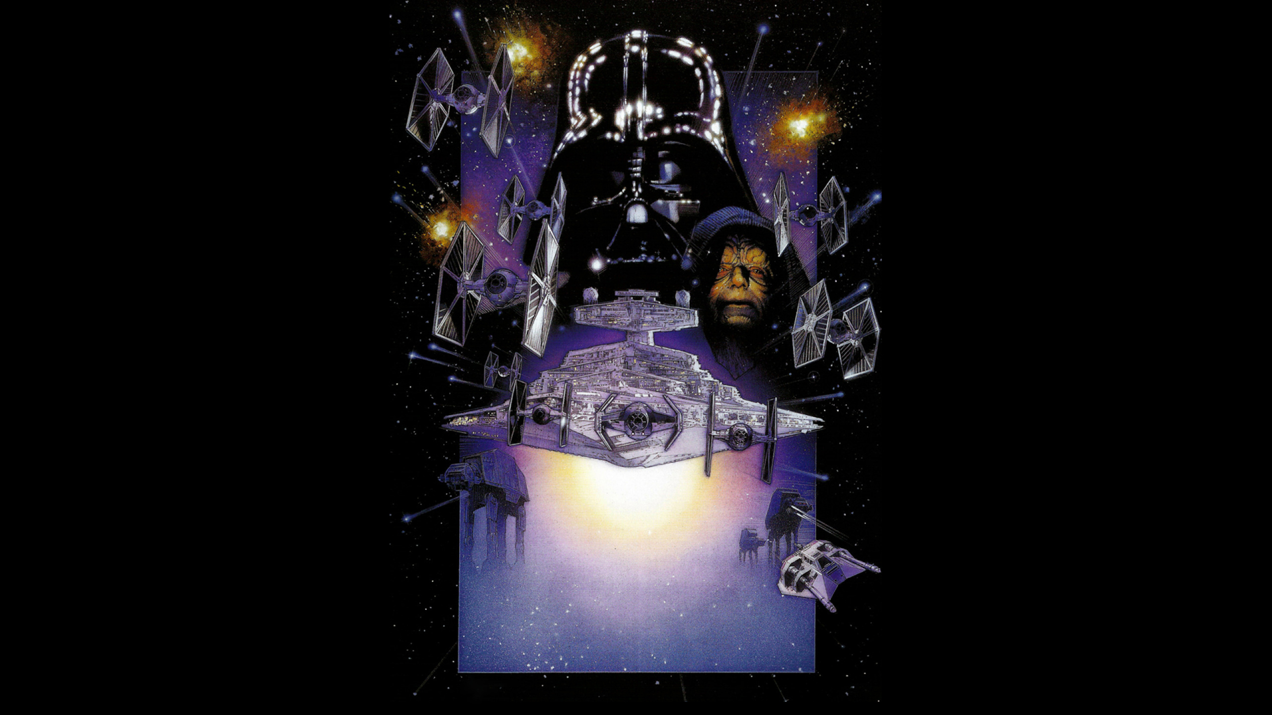 Star Wars The Empire Strikes Back Movies Science Fiction Space George Lucas Darth Vader Emperor Palp 2560x1440