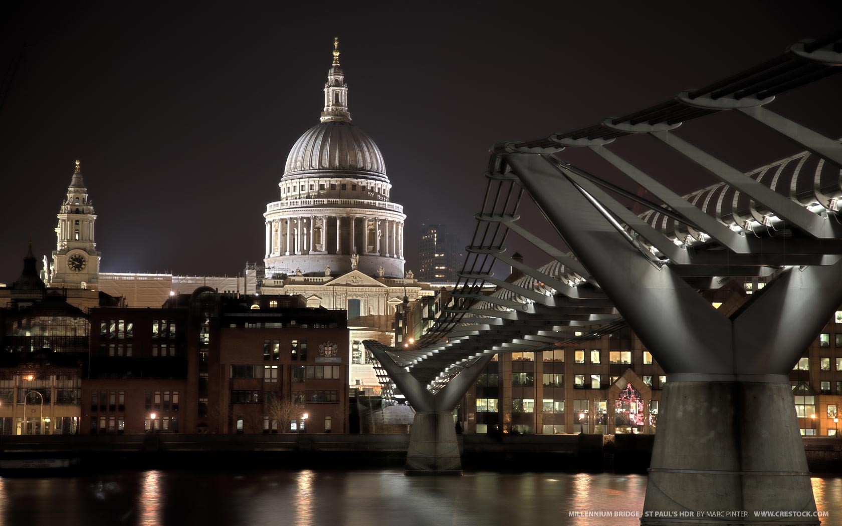 Cityscape London St Pauls Cathedral City City Lights Architecture 1680x1050