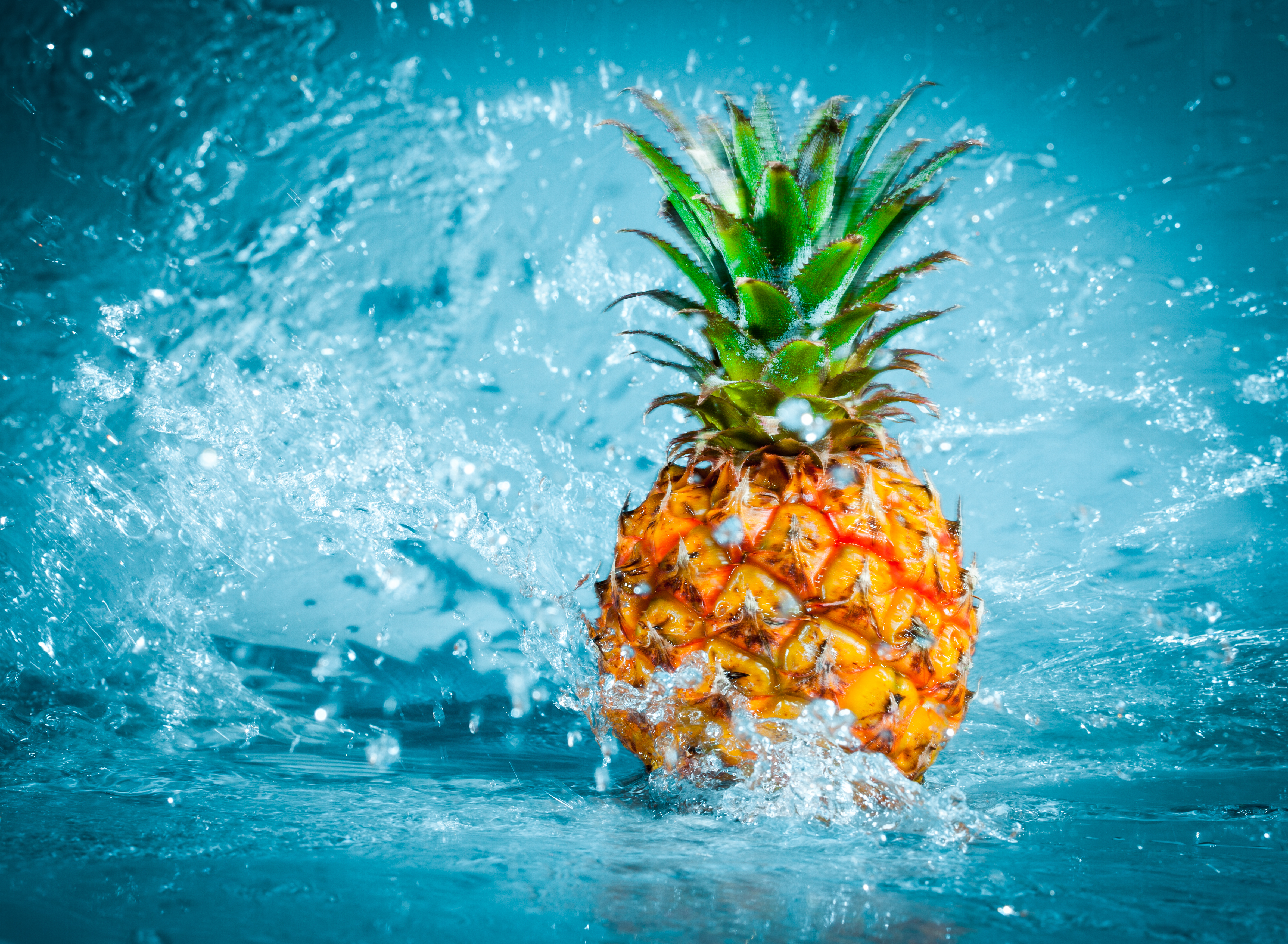 Pineapple Fruit Water Splash 4738x3471