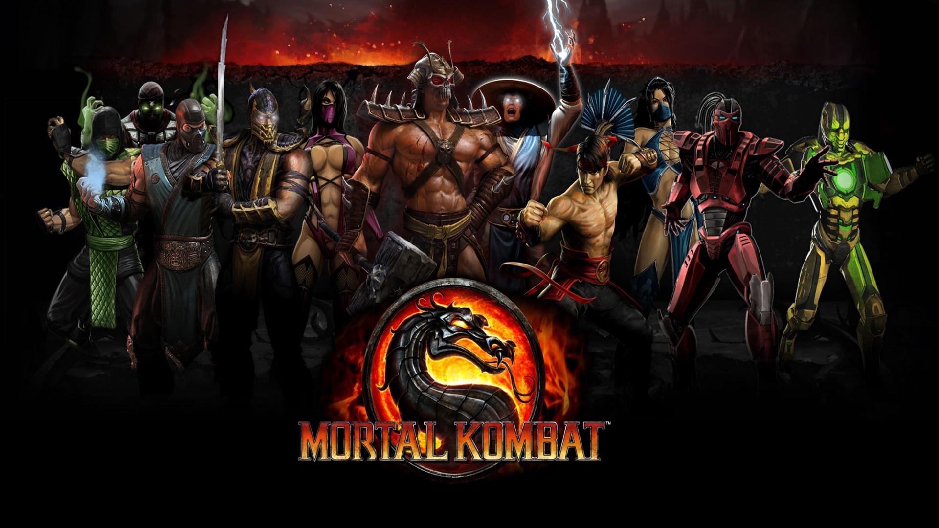 Mortal Kombat Scorpion Character Sub Zero Raiden Ermac Reptile Mortal Kombat Kitana Cyrax Liu Kang M 1920x1080