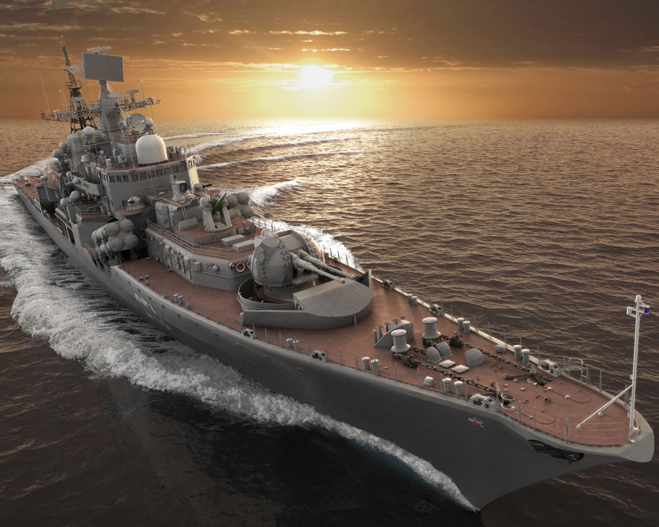 Warship Russian Navy Military Vehicle 1280x1024