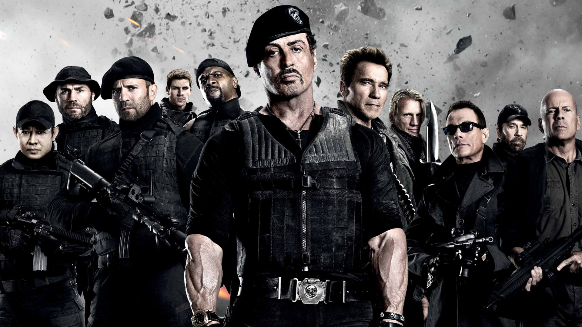 Arnold Schwarzenegger Barney Ross Billy The Expendables Booker The Expendables Bruce Willis Chuck No 1920x1080