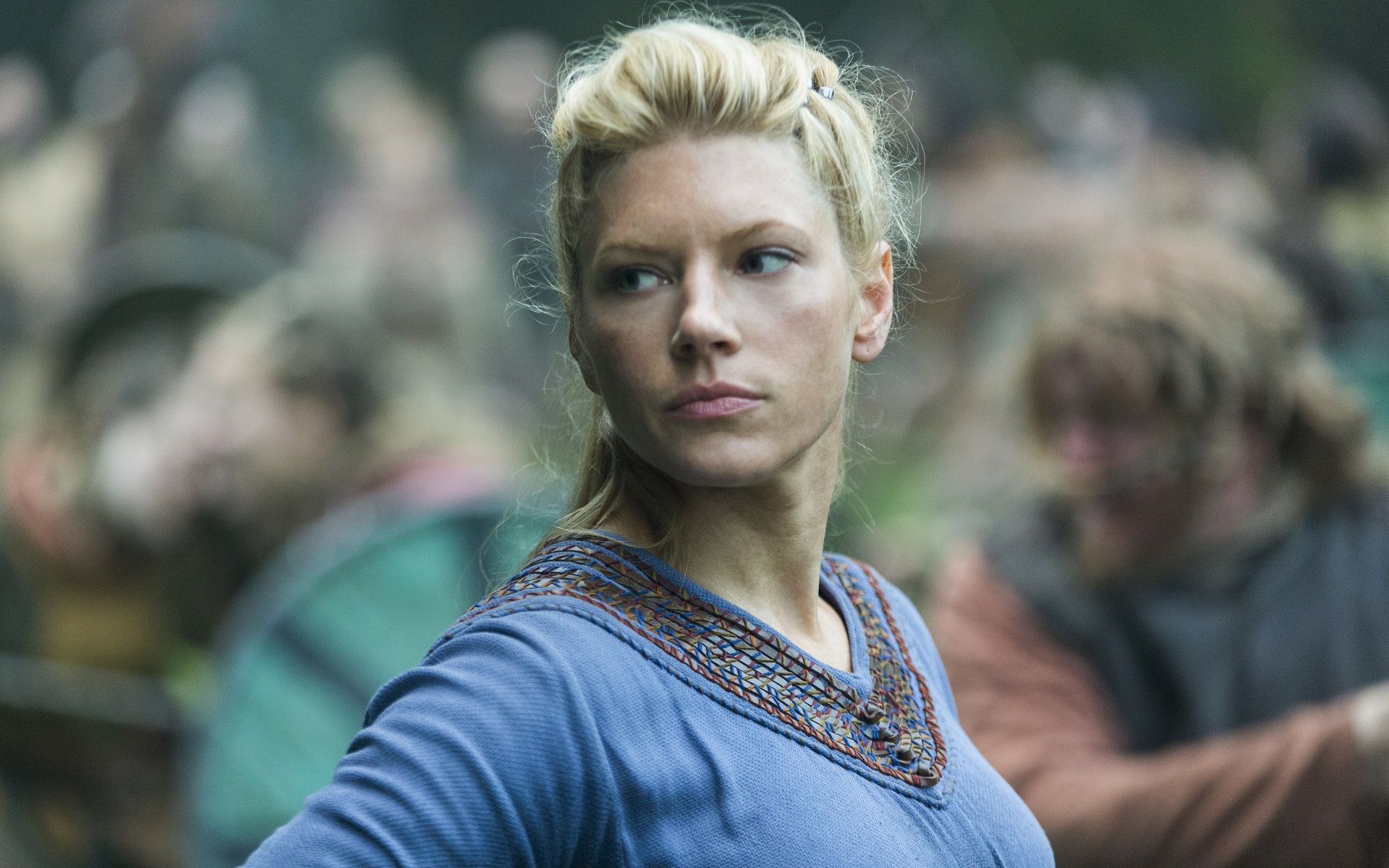 Katheryn Winnick Lagertha Lagertha Lothbrok Vikings TV Women Blonde Face Blue Eyes Movie Scenes 1920x1200