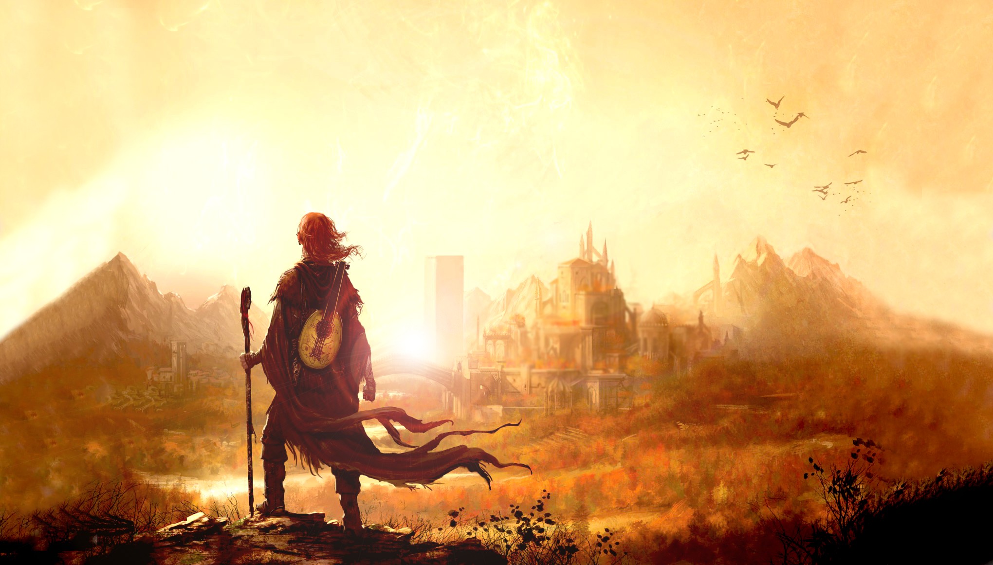 Kvothe Wizard Books Magic The Kingkiller Chronicle Name Of The Wind 2040x1161