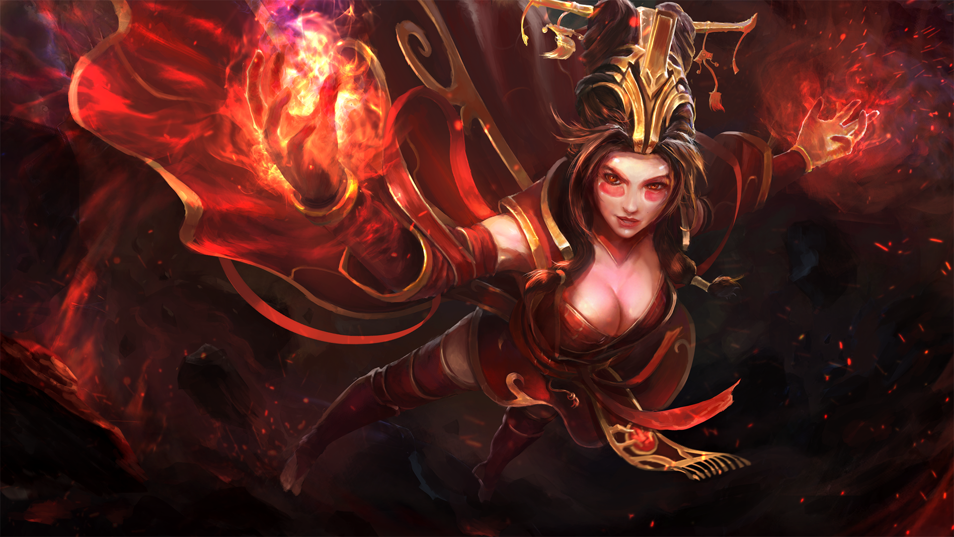 Dota 2 Lina Magic 1920x1080