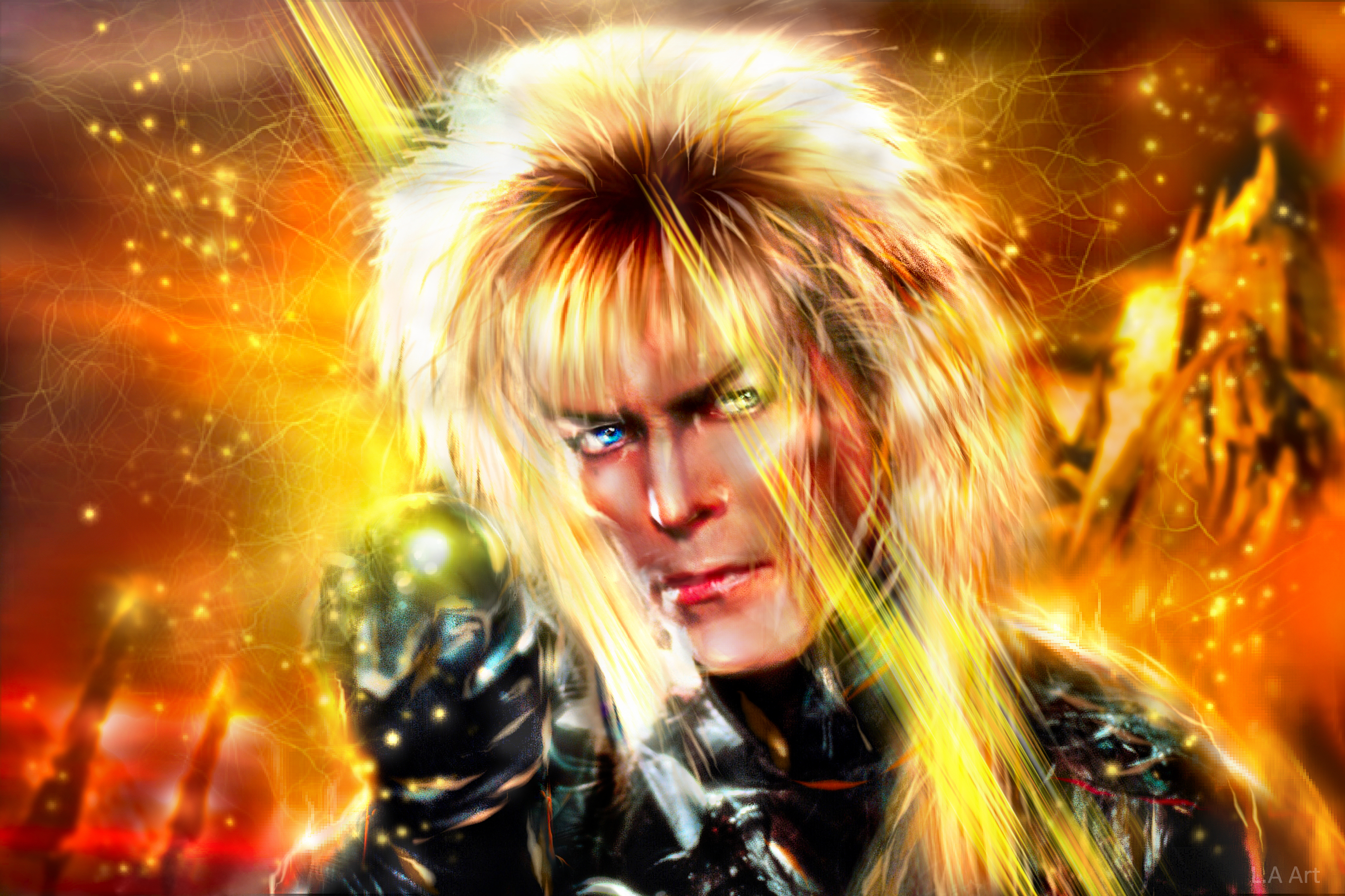 David Bowie Goblin King Labryinth Movie Eye Magic Singer Music Musician 2880x1920