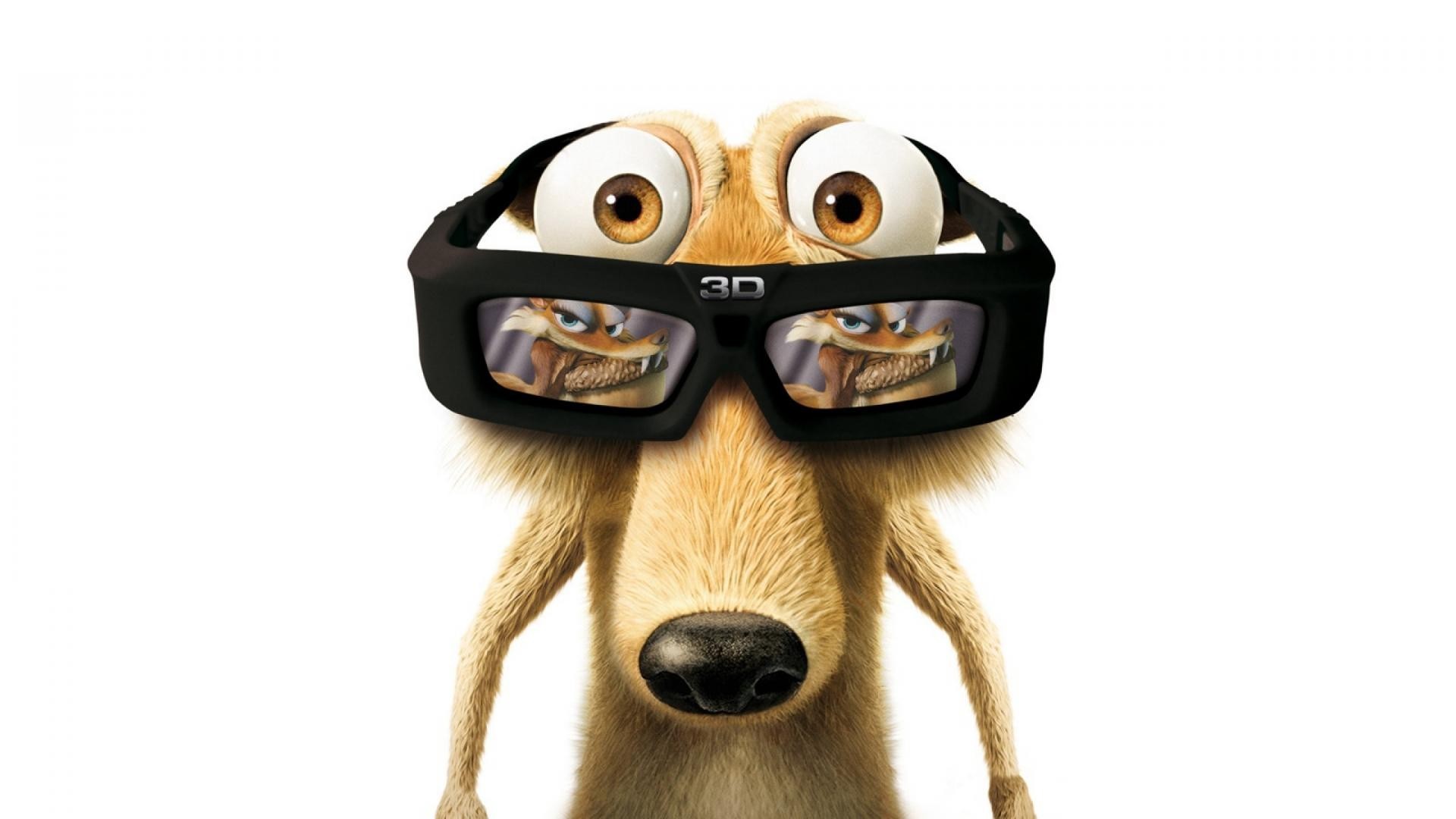 Scrat Ice Age Render Movies Animated Movies Simple Background White Background Frontal View 1920x1080