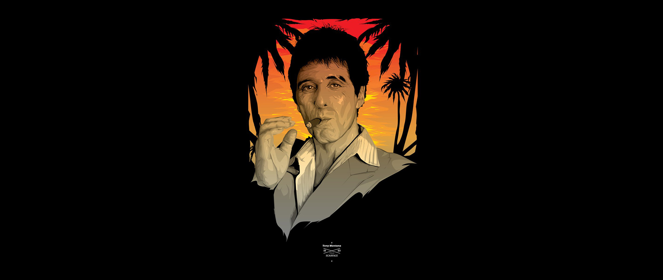 Ultra Wide Scarface Tony Montana 2560x1080