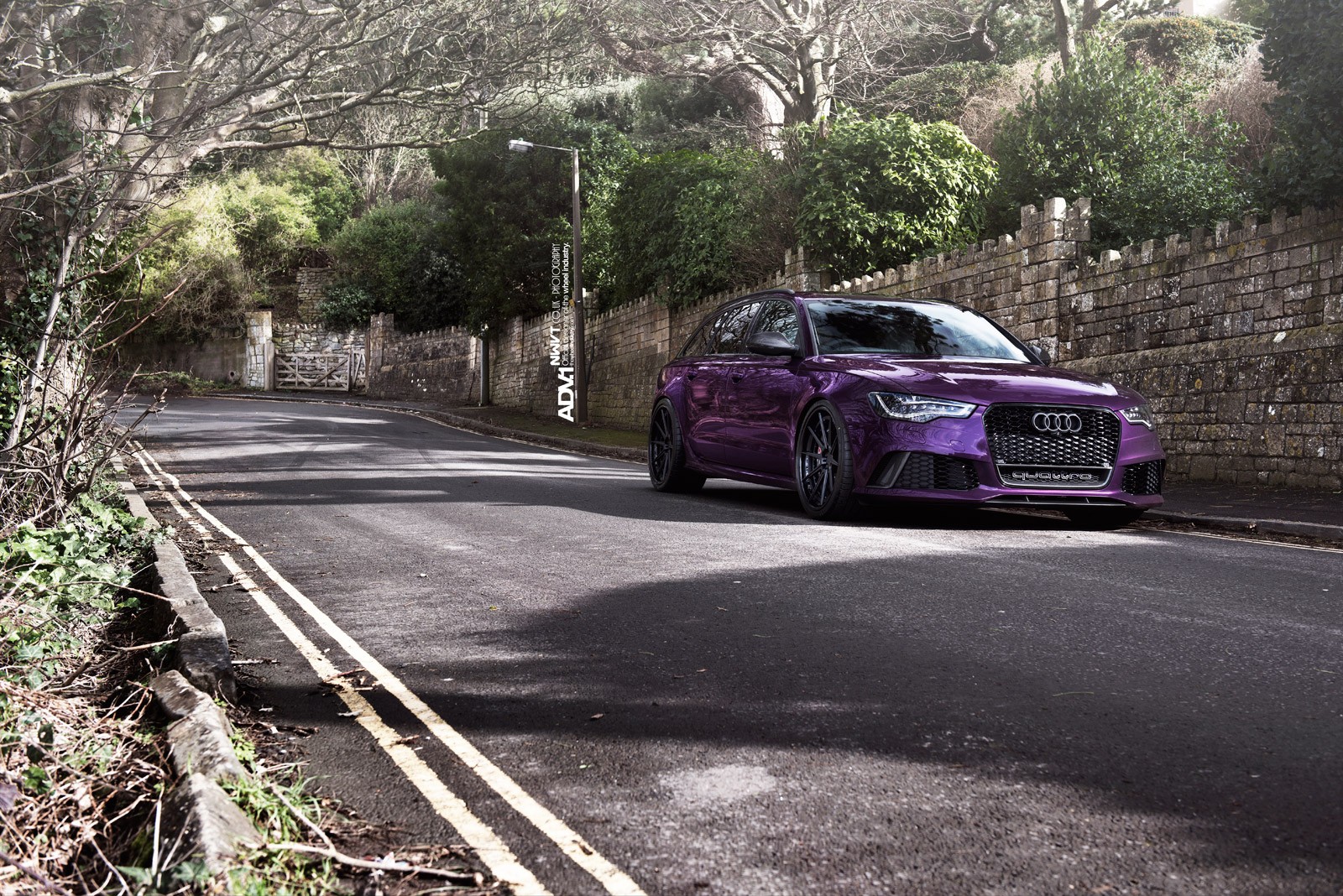 Audi RS6 Purple ADV 1 ADV 1 Wheels Quattro Audi Quattro 1600x1068