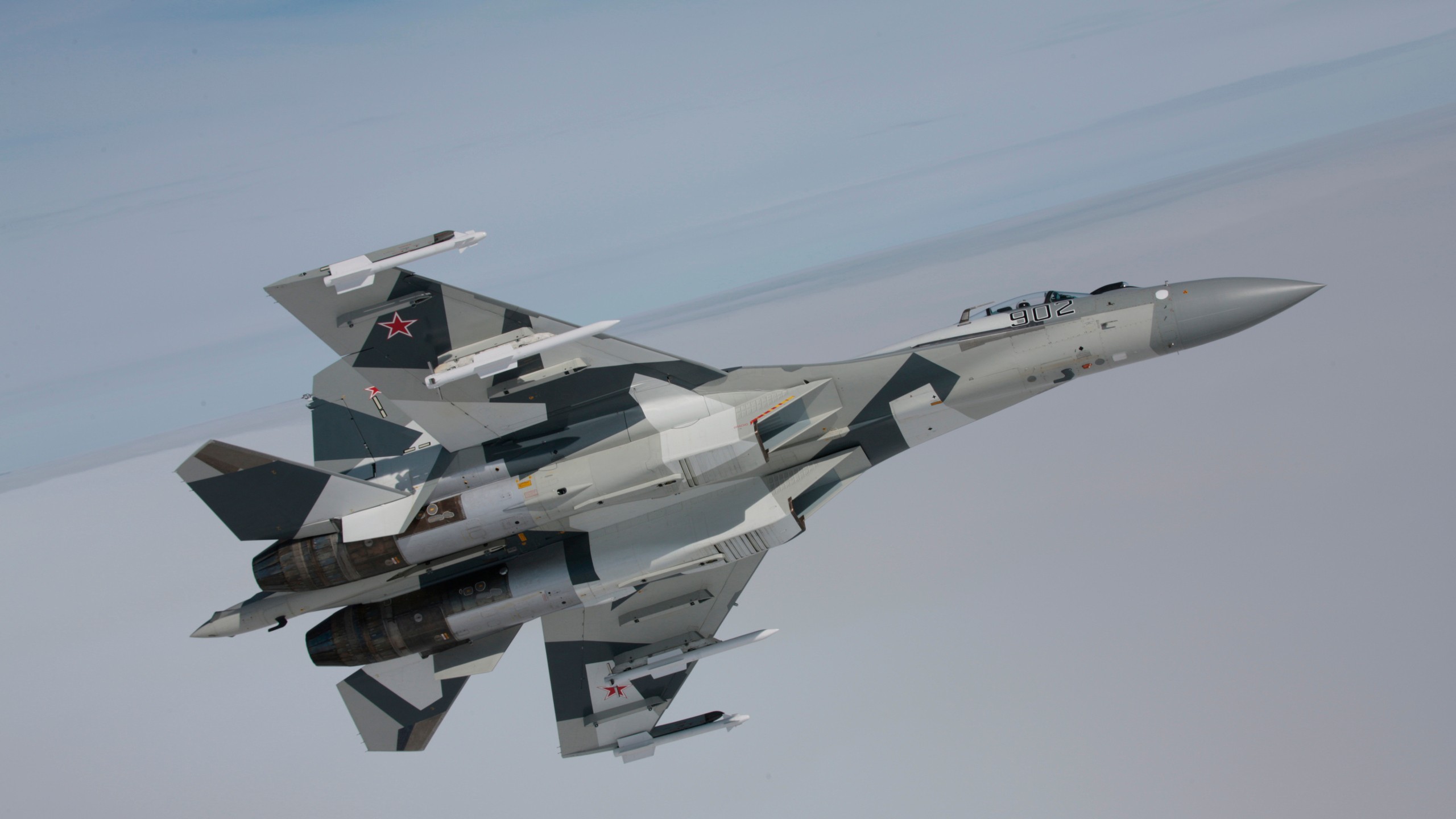 Military Military Aircraft Jet Fighter Sukhoi Sukhoi Su 27 Russian Air Force 2560x1440