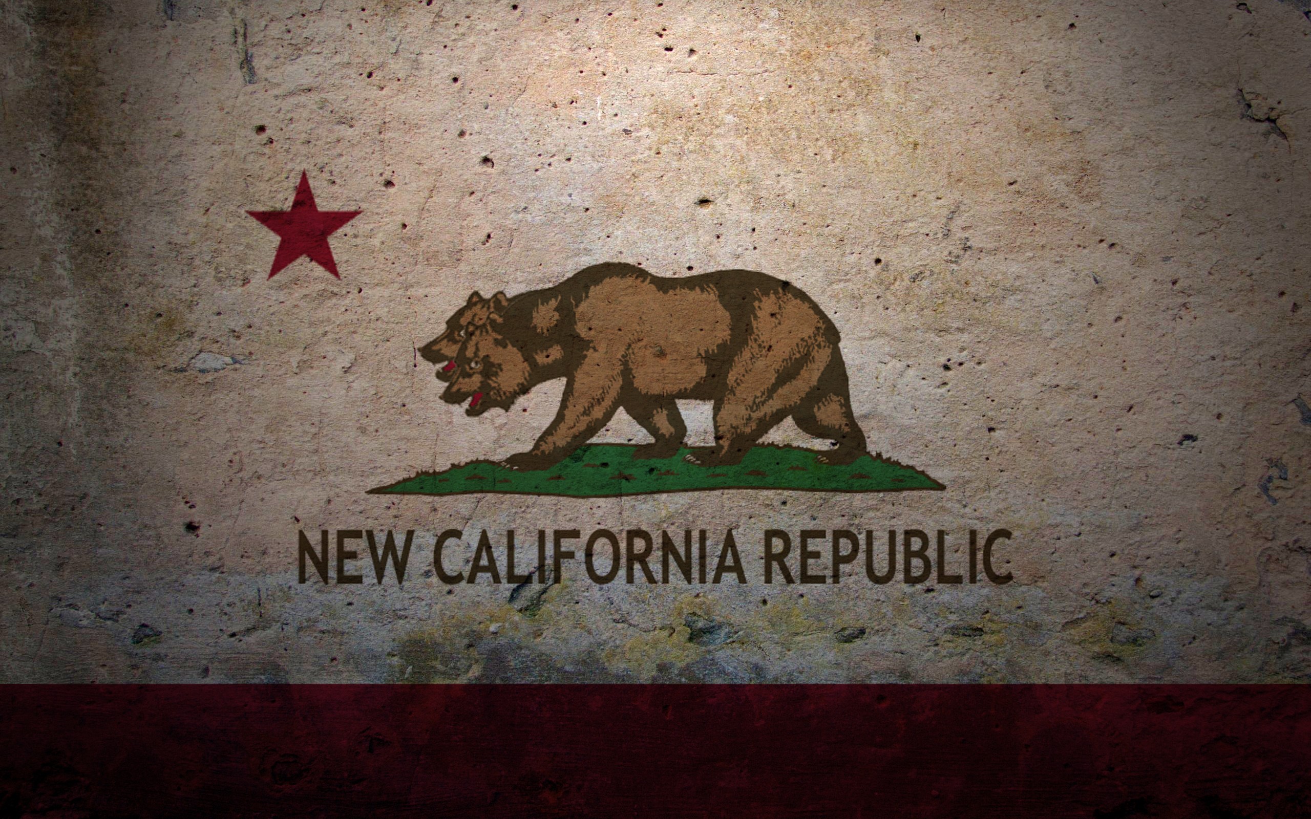 Fallout Flag Fallout New Vegas New California Republic NCR Obsidian 2560x1600