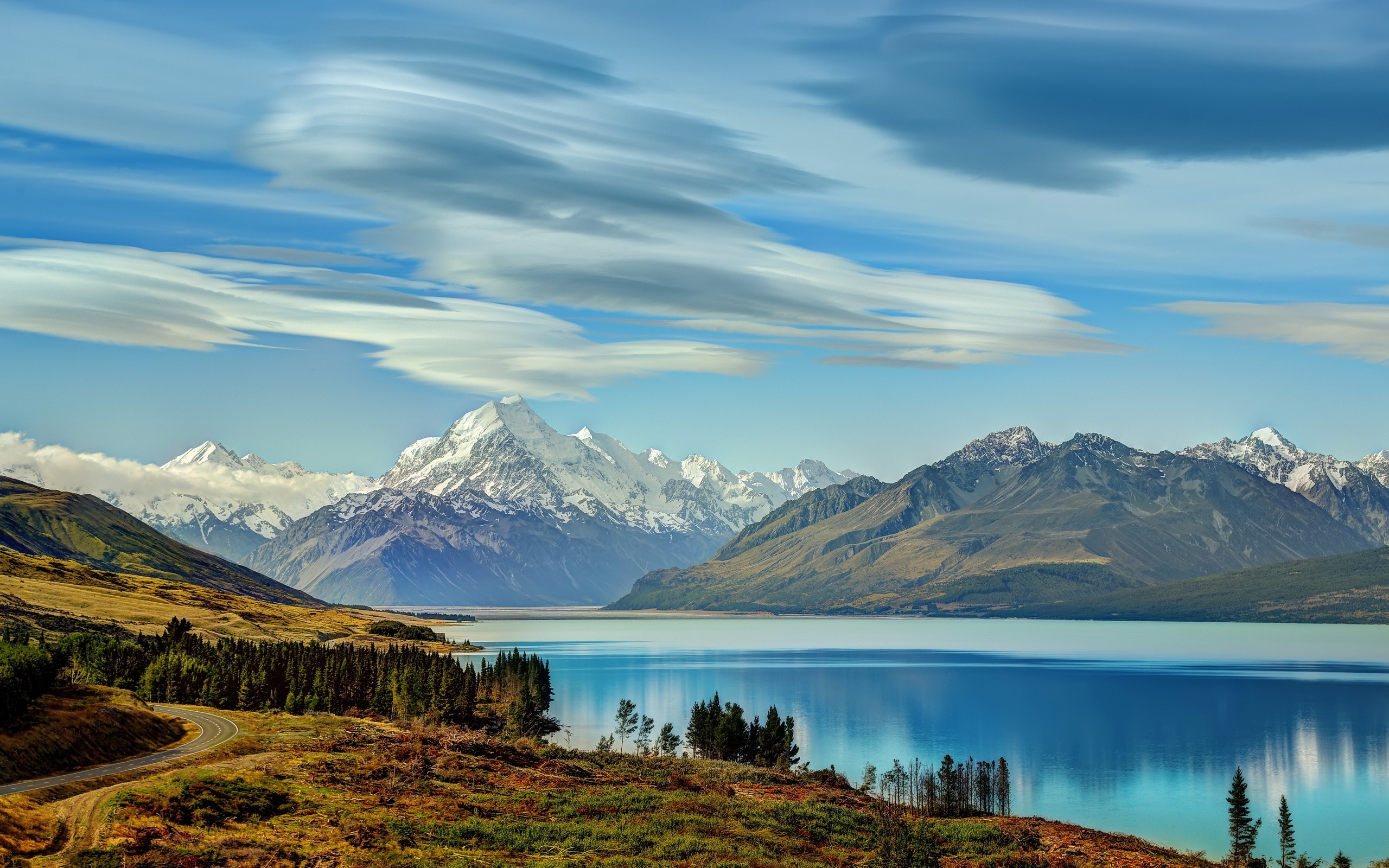 Mount Cook Clouds 2560x1600