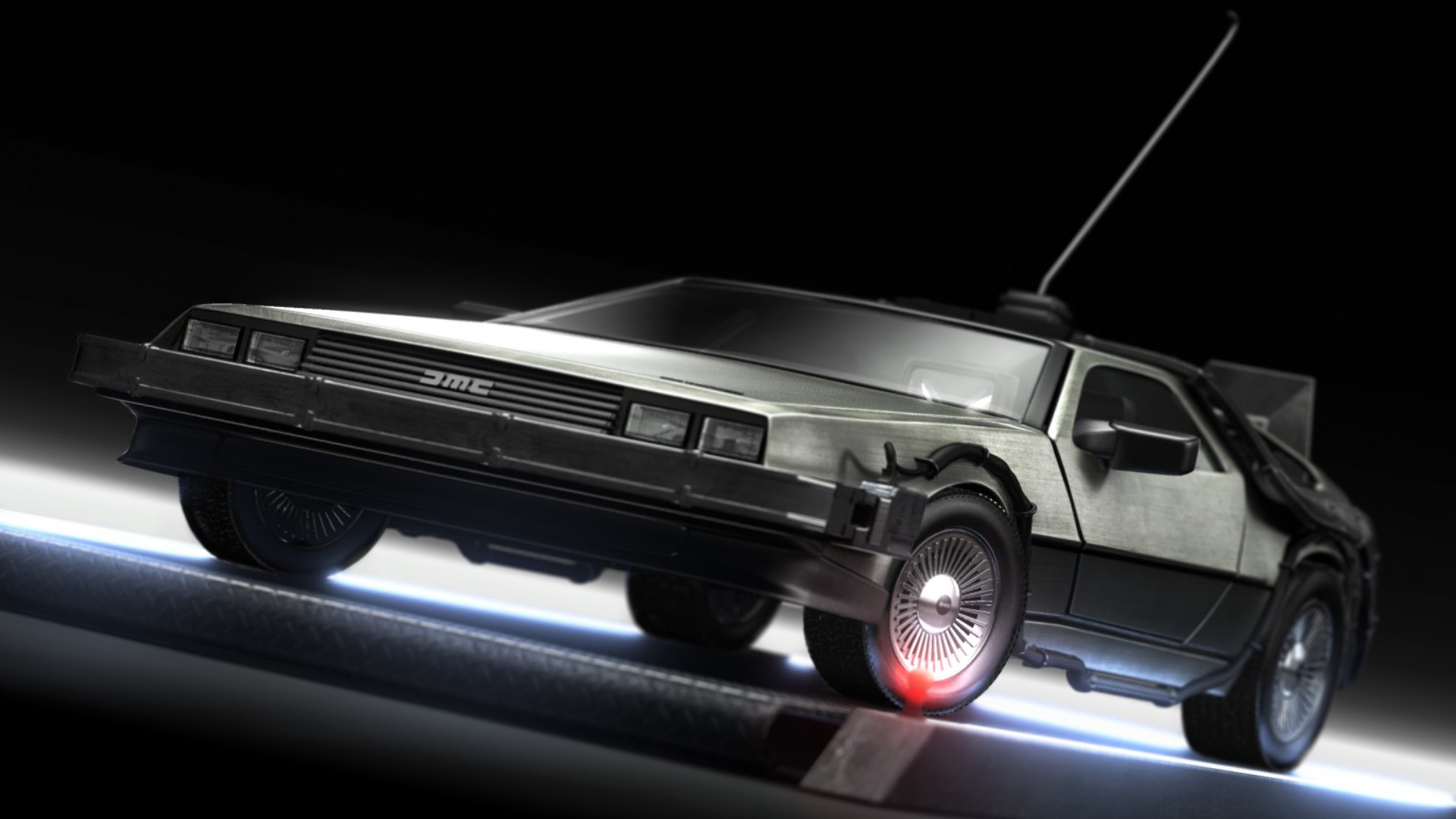 Back To The Future DeLorean Supercars Digital Art Movies Time Travel Science Fiction 1920x1080