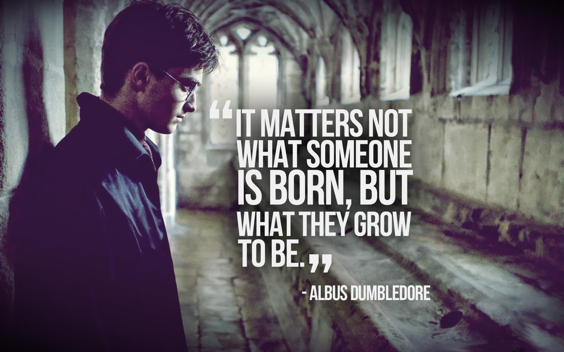 Quote Harry Potter Albus Dumbledore Daniel Radcliffe 1920x1200