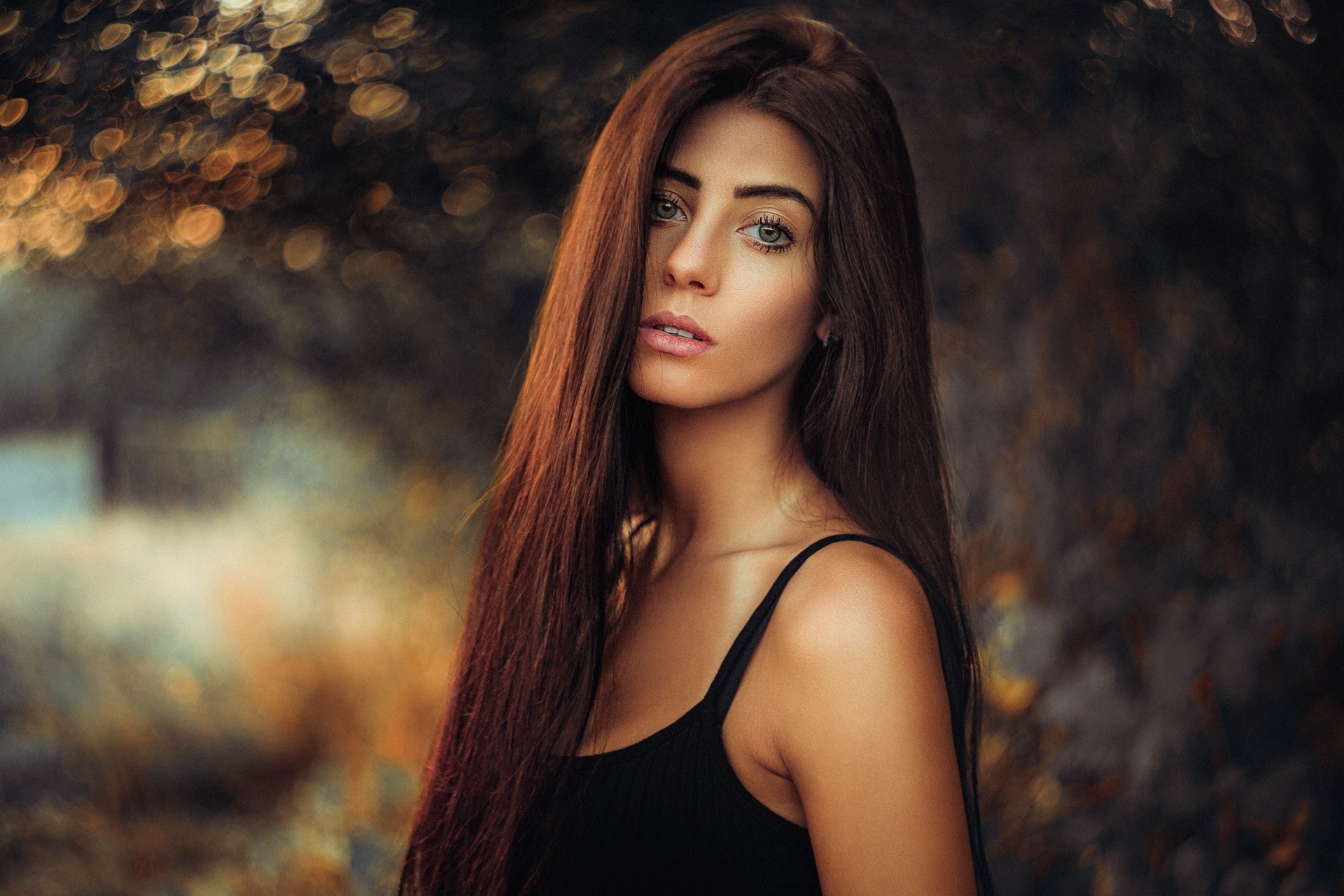 Julia Carina Women Portrait Depth Of Field Long Hair Martin Kuhn Wallpaper Resolution 