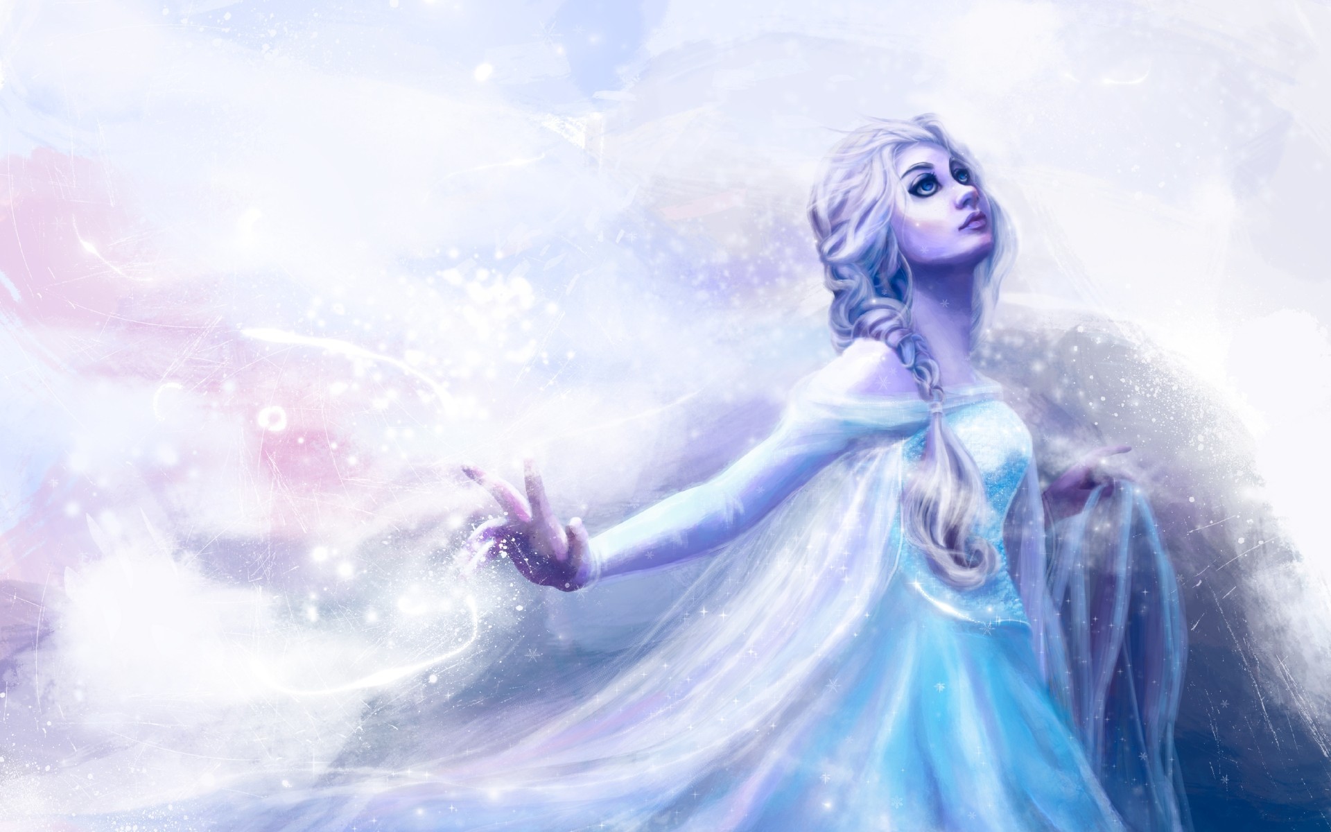Princess Elsa Frozen Movie Artwork Women 1920x1200