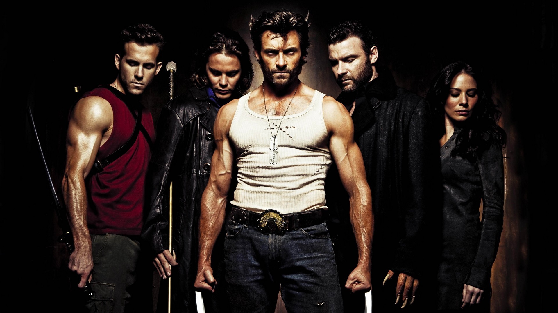 Movies X Men Origins Wolverine Wolverine Gambit Wade Wilson Deadpool Hugh Jackman Ryan Reynolds 1920x1080