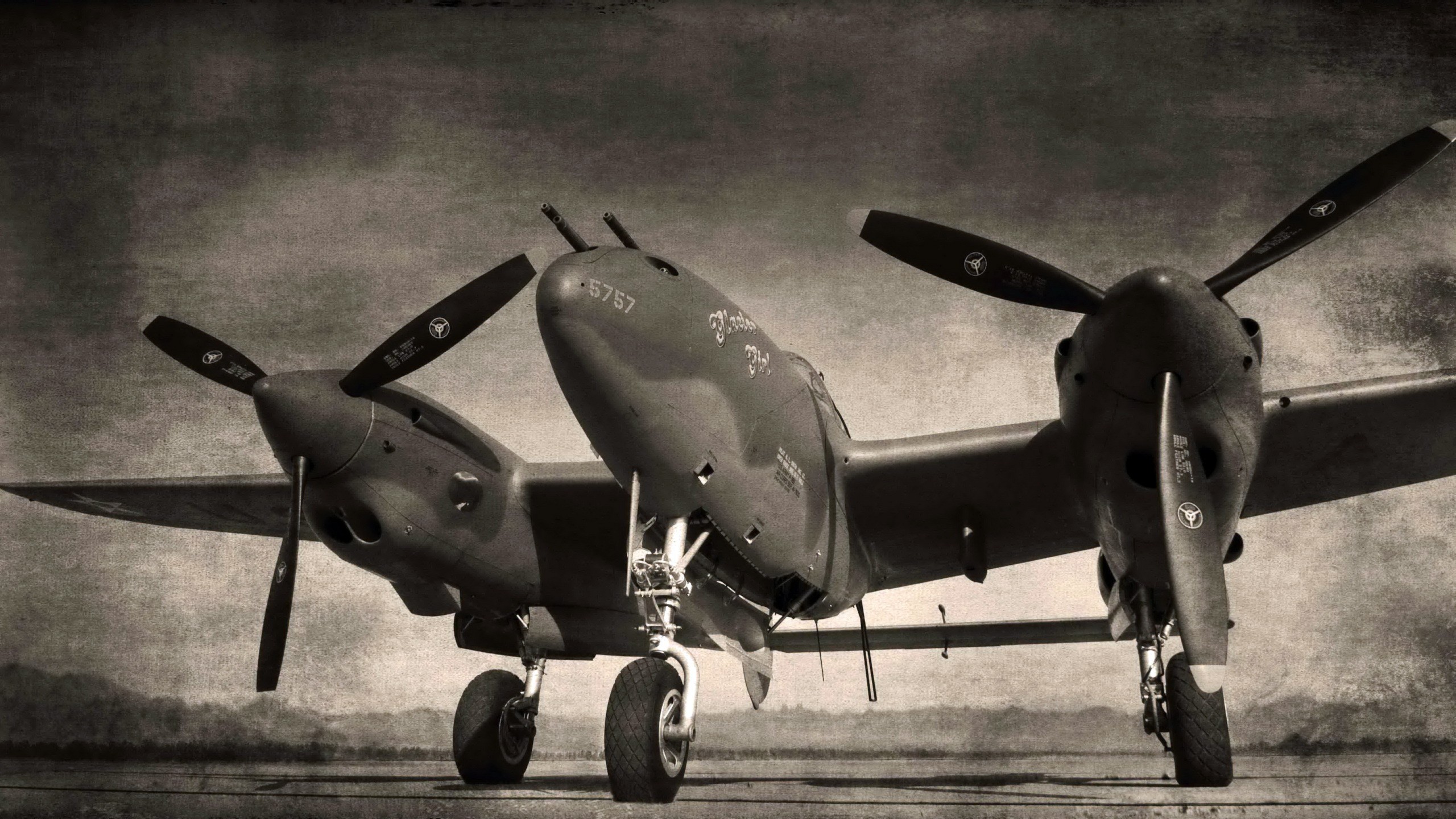 Military Lockheed P 38 Lightning 2560x1440