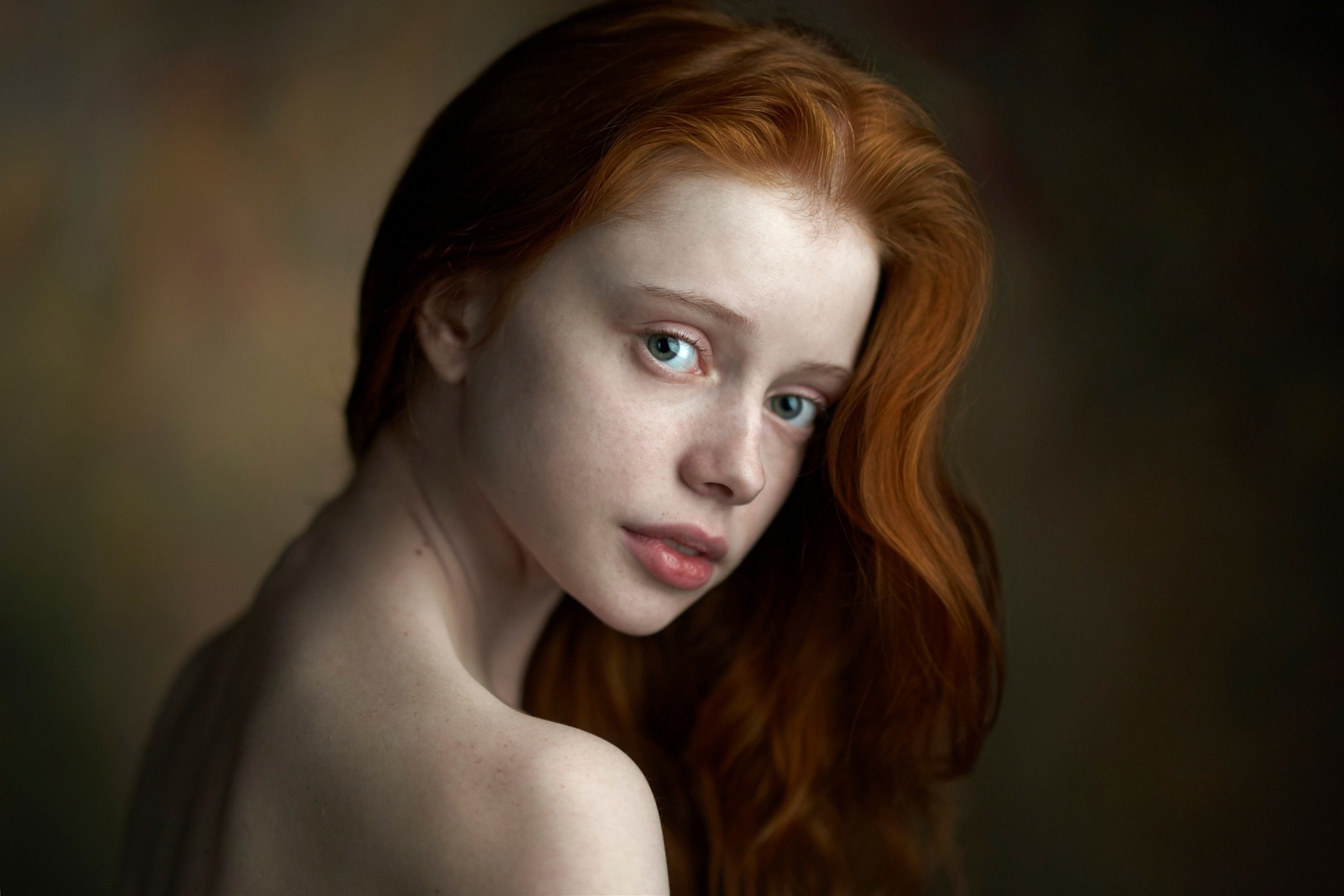 redhead girl with green eyes porn photo