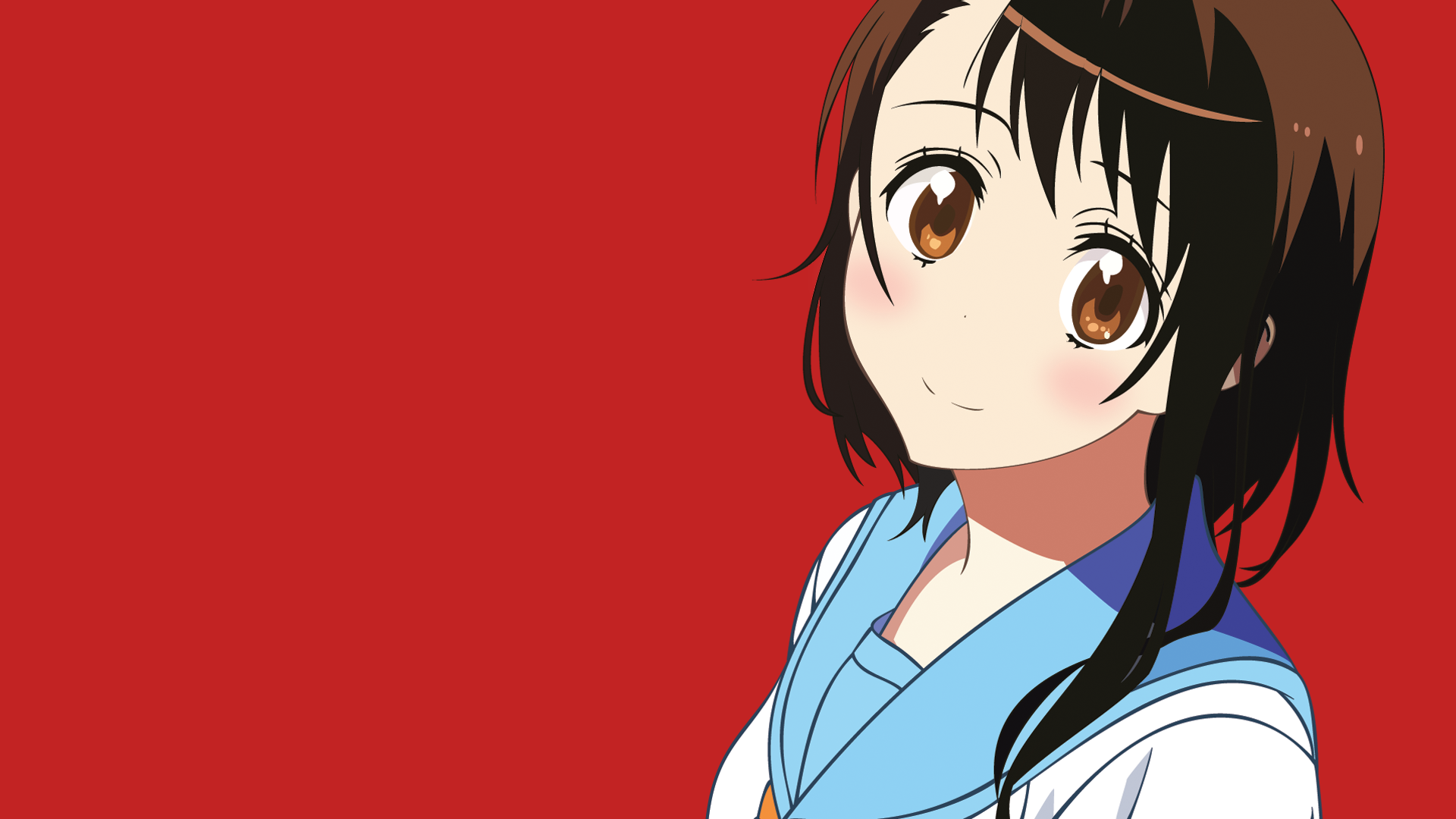 Anime Anime Girls Nisekoi Simple Background Onodera Kosaki 1920x1080