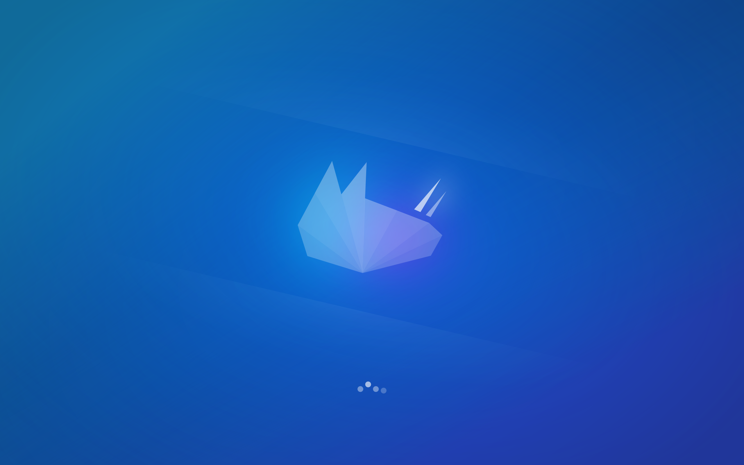 Xubuntu Linux Blue Background Minimalism 2560x1600