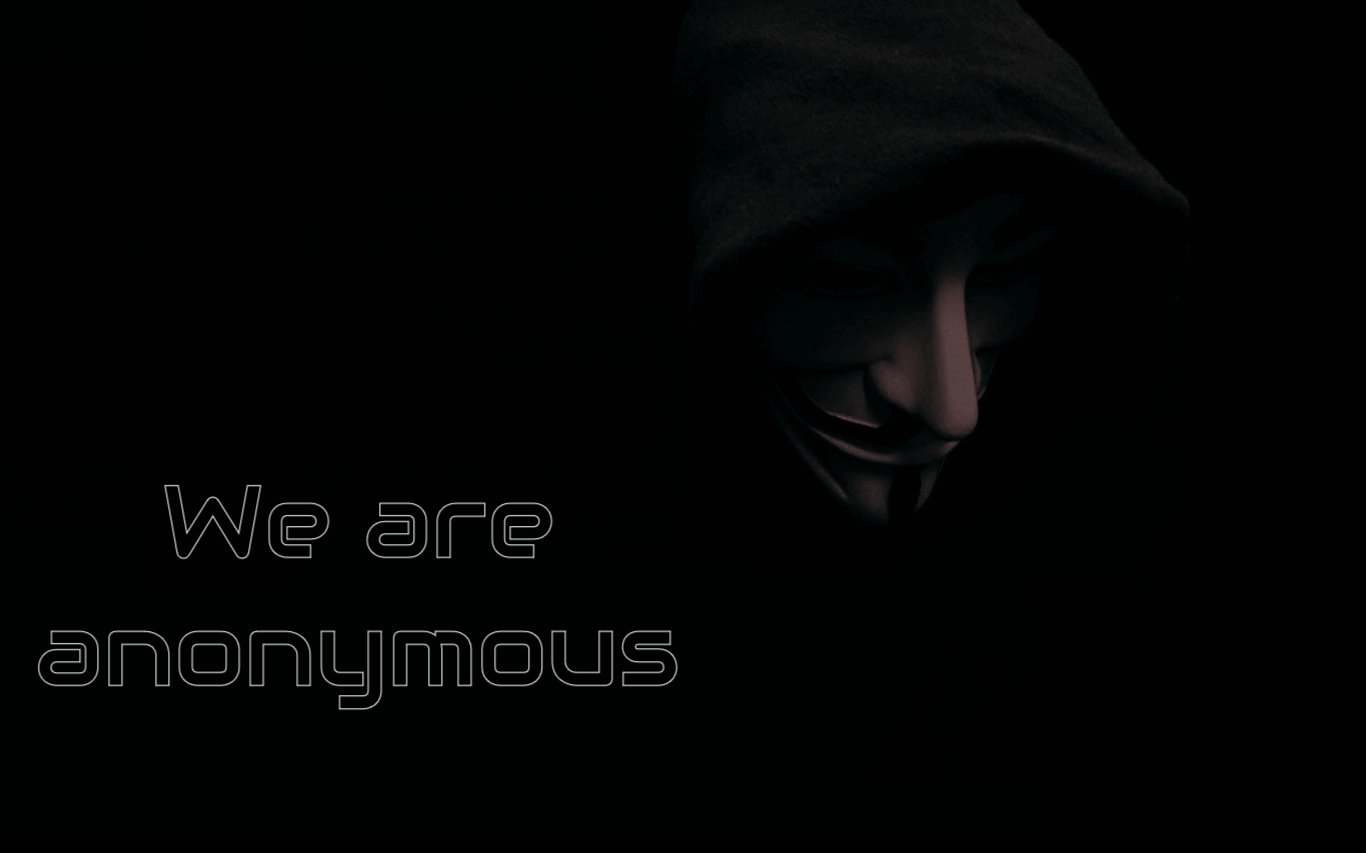 Anonymous Hackers Dark Mask 1366x853