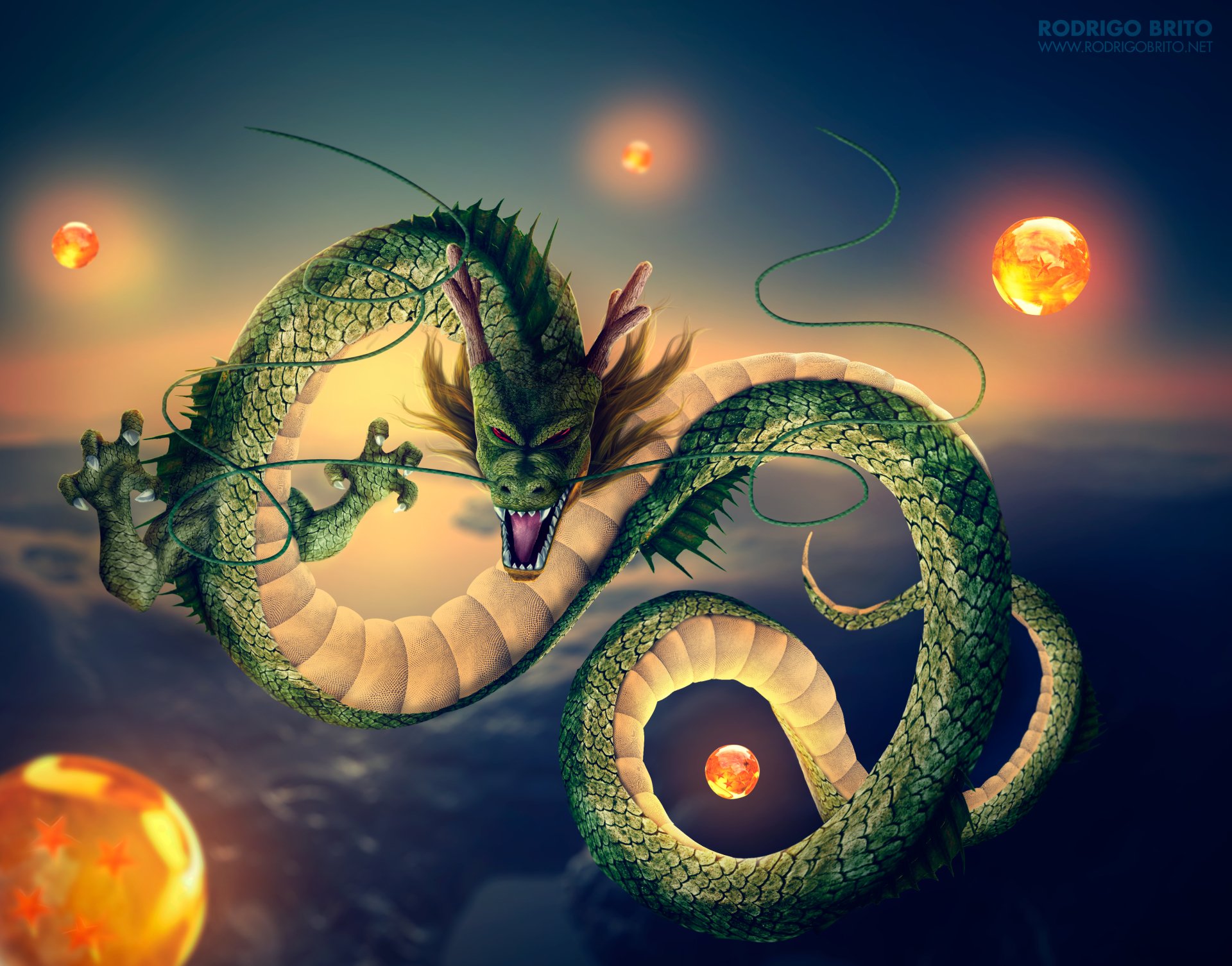 Dragon Shenron Dragon Ball Dragon Ball Z 1920x1506