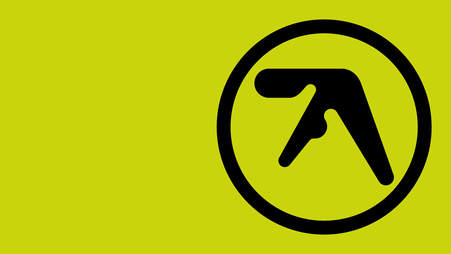 Aphex Twin Music Simple Background Minimalism Circle Yellow Background Yellow 1920x1080