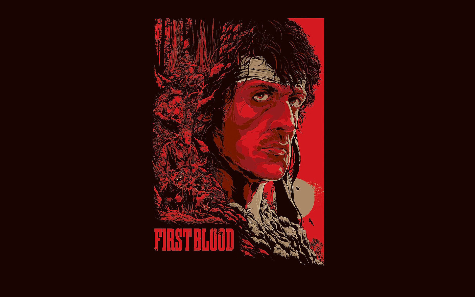 Movies Artwork Rambo Red Sylvester Stallone 1920x1200