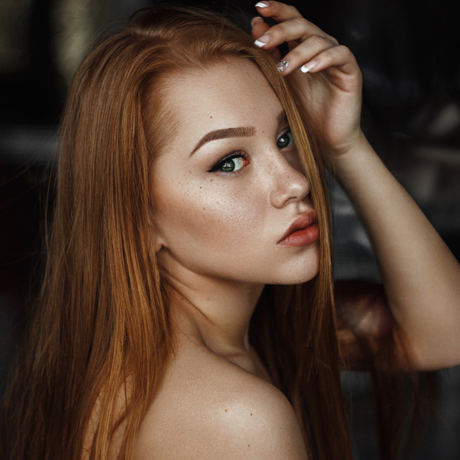 Anastasia Lis Women Model Portrait Face 1500x1500