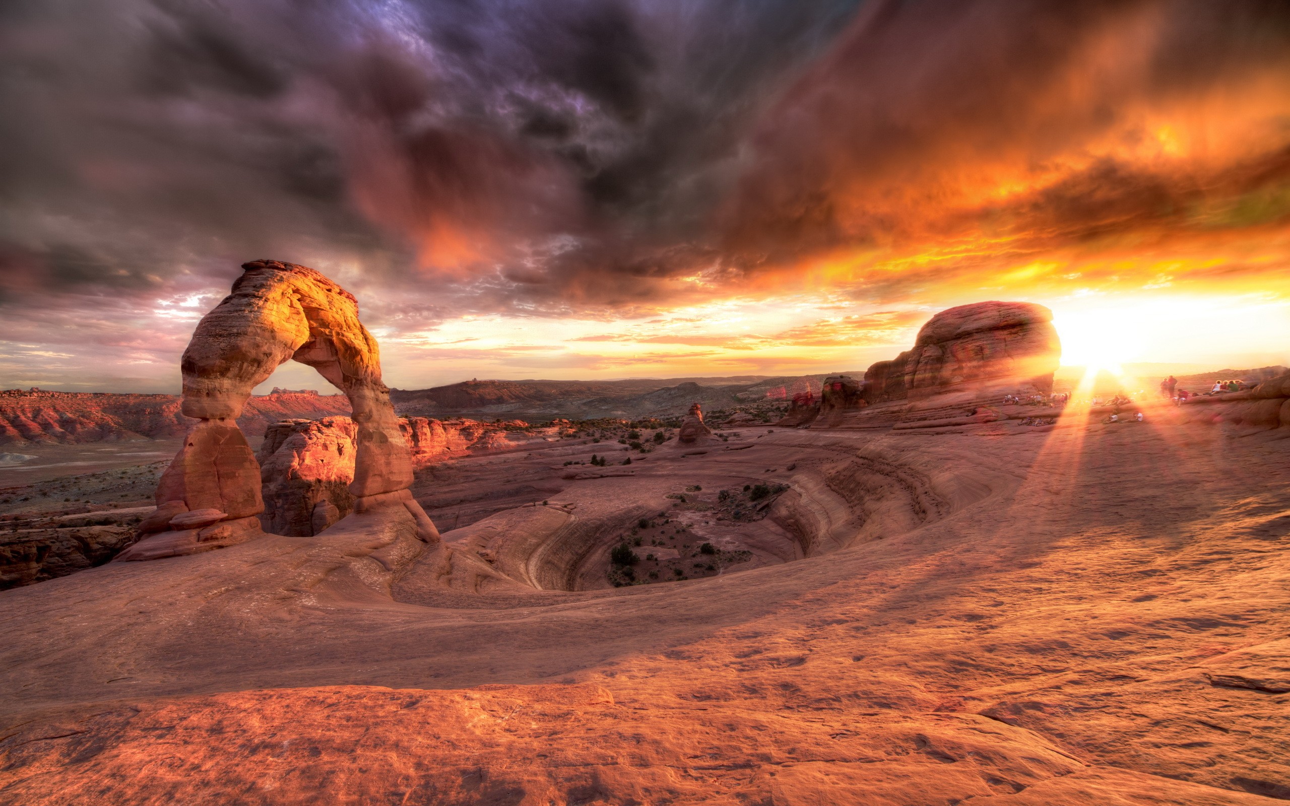 Landscape Rock Nature Desert Sandstone 2560x1600