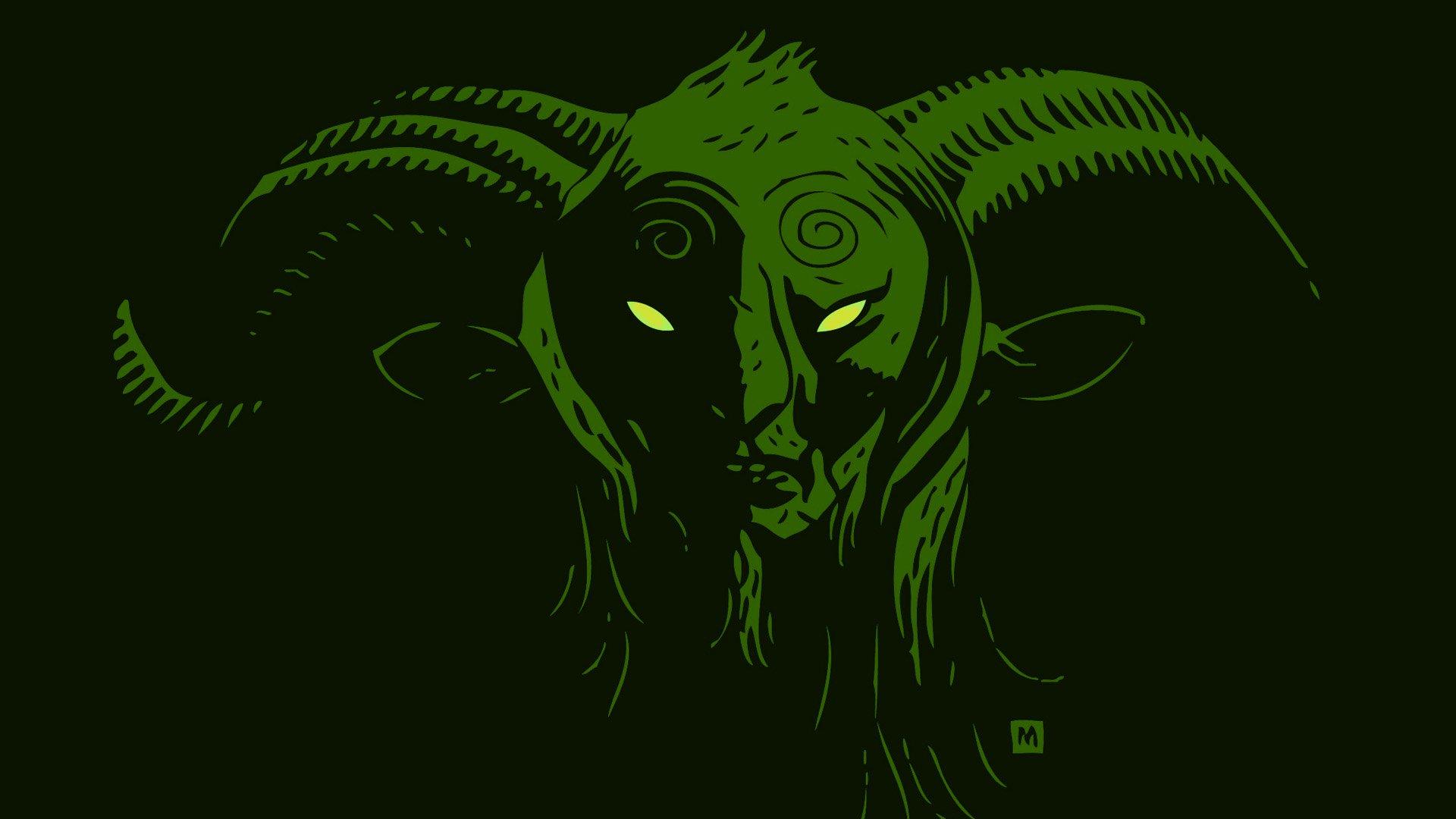 Pans Labyrinth Movies Glowing Eyes Simple Background 1920x1080
