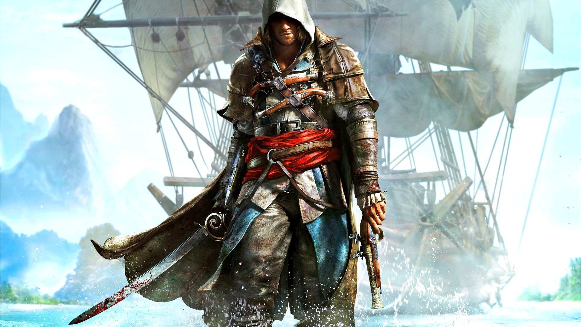 Assassins Creed Black Flag Video Games Video Game Art 1920x1080