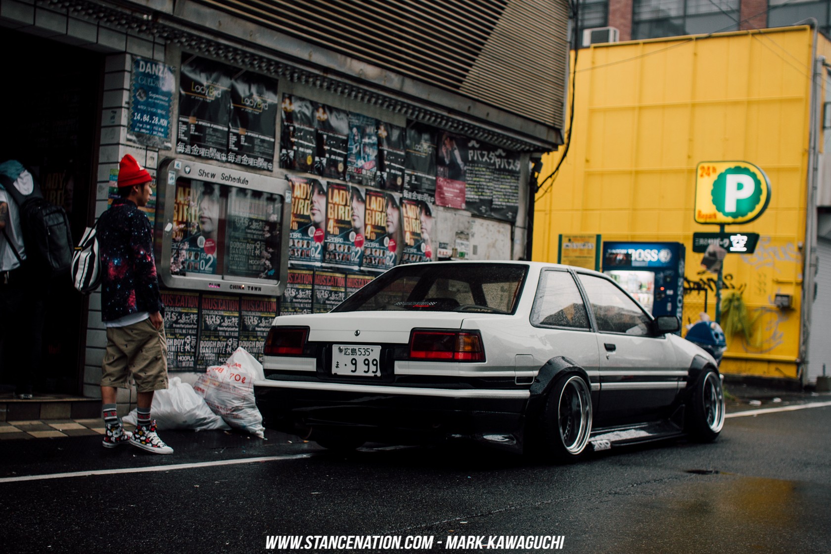 Toyota AE86 StanceNation Car White Cars Urban Numbers Vehicle 1680x1120