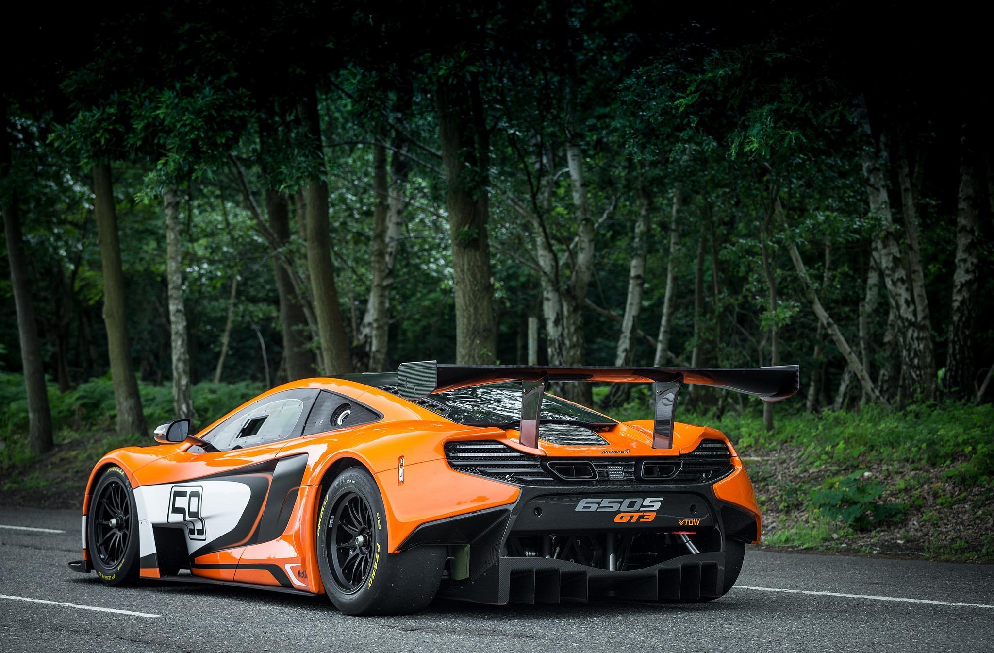 McLaren McLaren 650S McLaren 650S GT3 Supercar Orange Car Vehicle Car 2048x1345