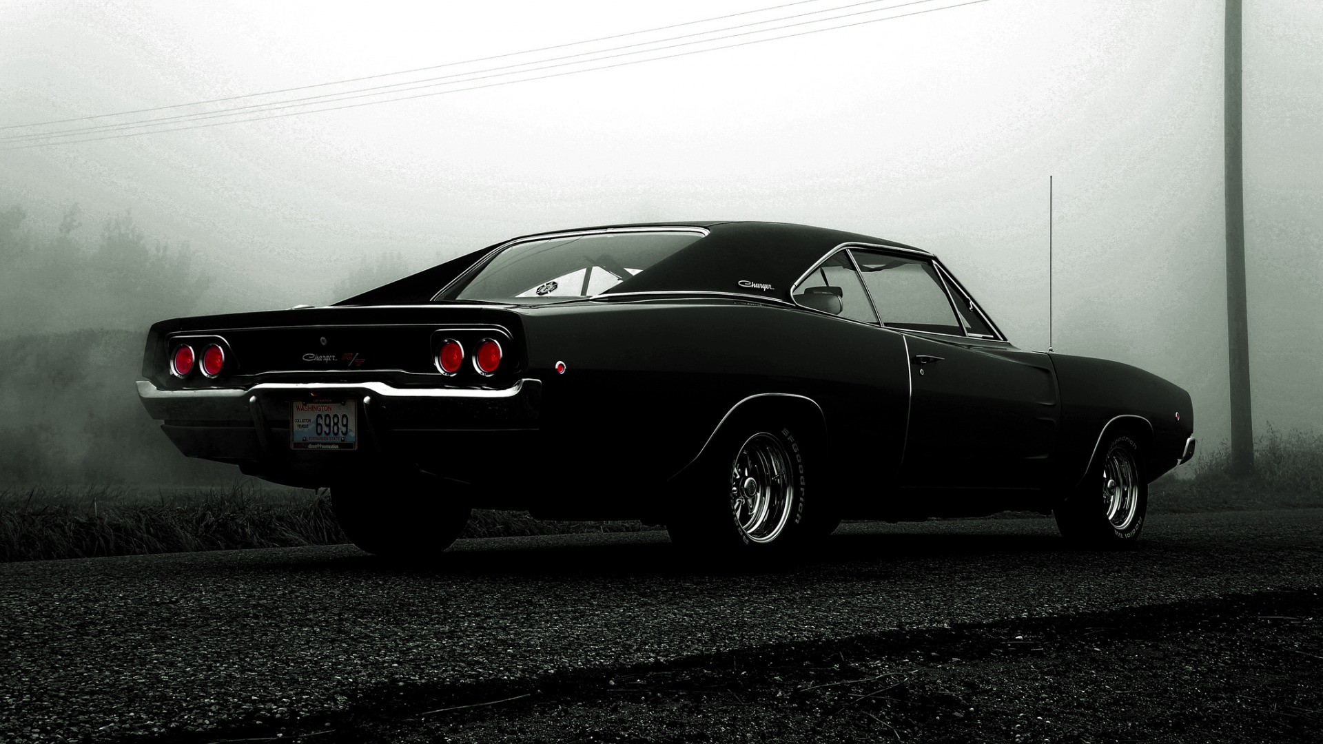 Car Dodge Charger Dodge Dodge Charger R T Dodge Charger R T 1968 Road Muscle Cars Black Cars 1920x1080