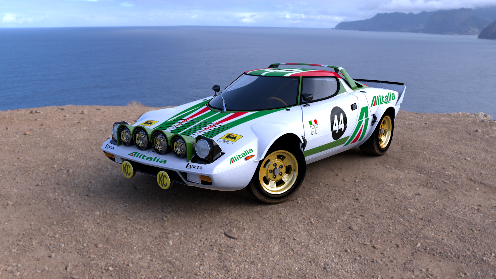 Lancia Stratos Car Racing Race Cars Italy Pop Up Headlights Castrol Livery Colored Wheels 1920x1080