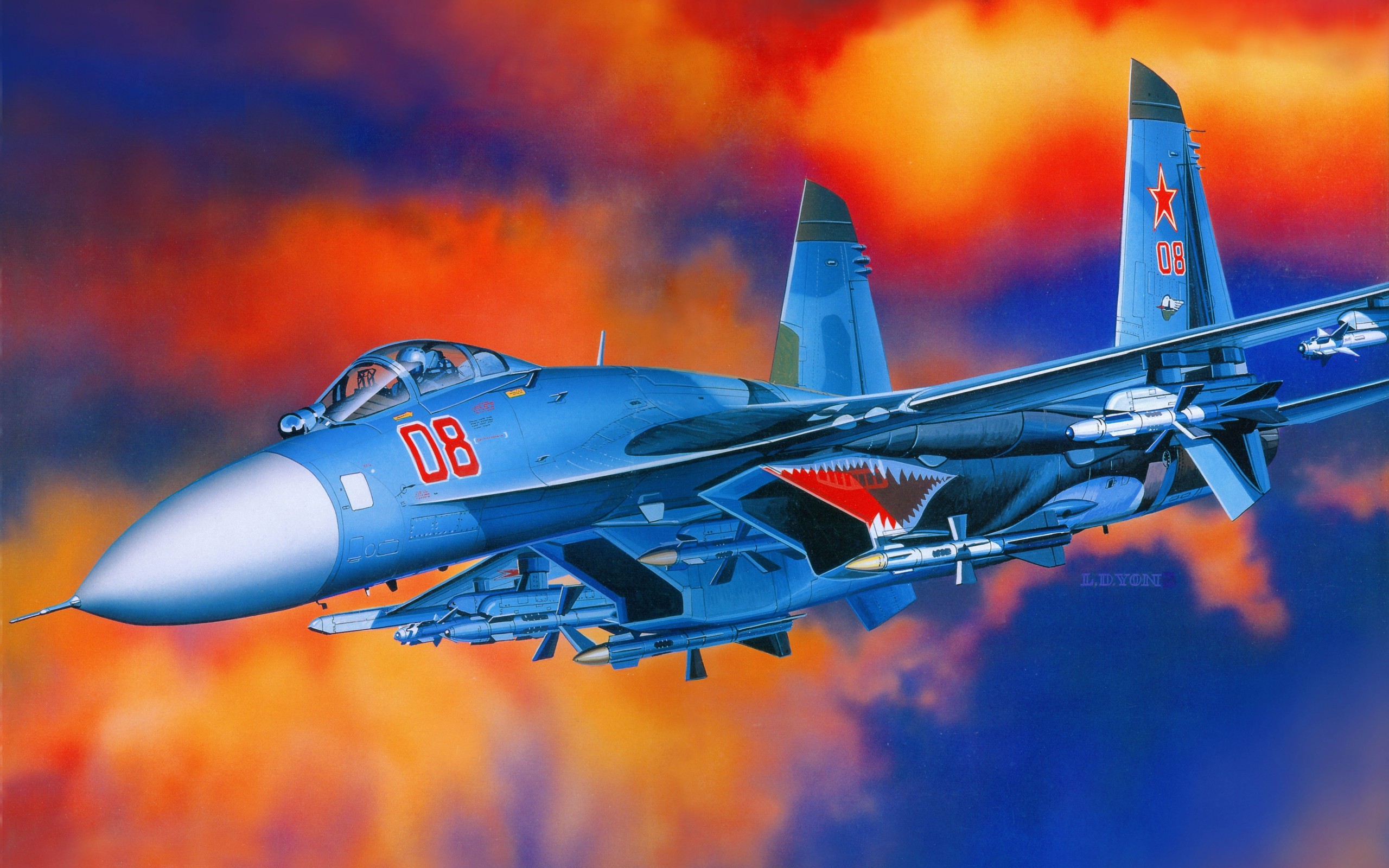 Military Sukhoi Su 27 2560x1600