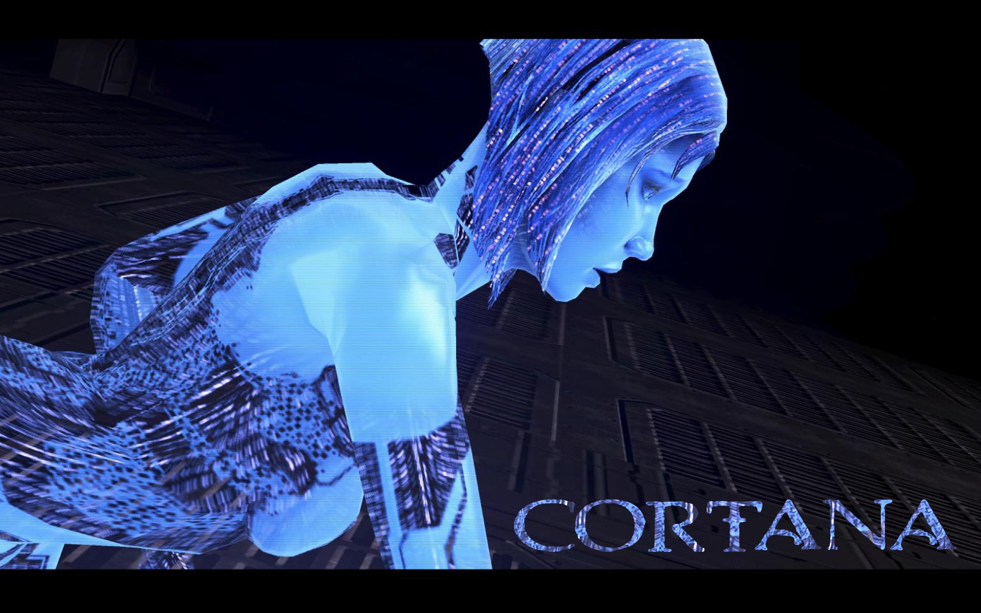Cortana Halo Video Games Cyan Artificial Intelligence Video Game Characters Video Game Girls Wallpaper Resolution 19x10 Id Wallha Com