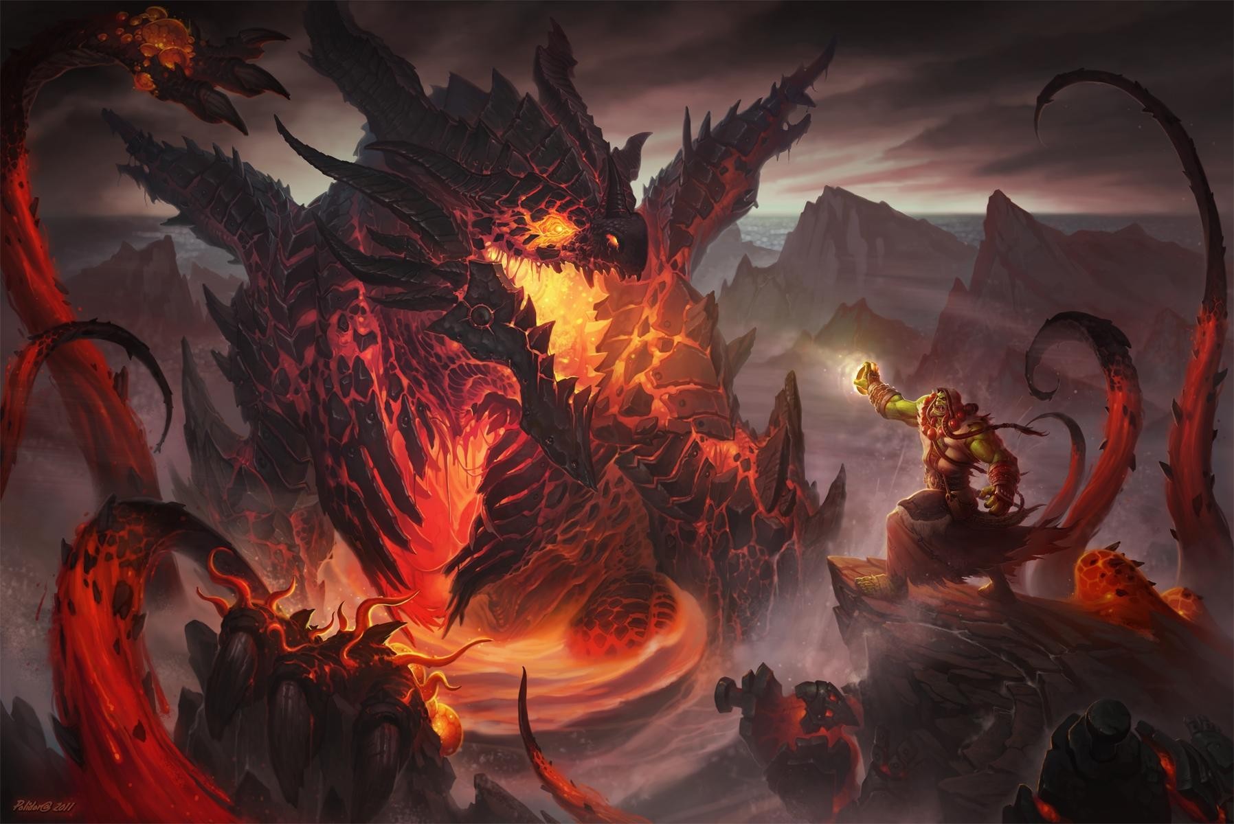 Dragon Creature PC Gaming Fantasy Art Thrall Deathwing 1796x1200
