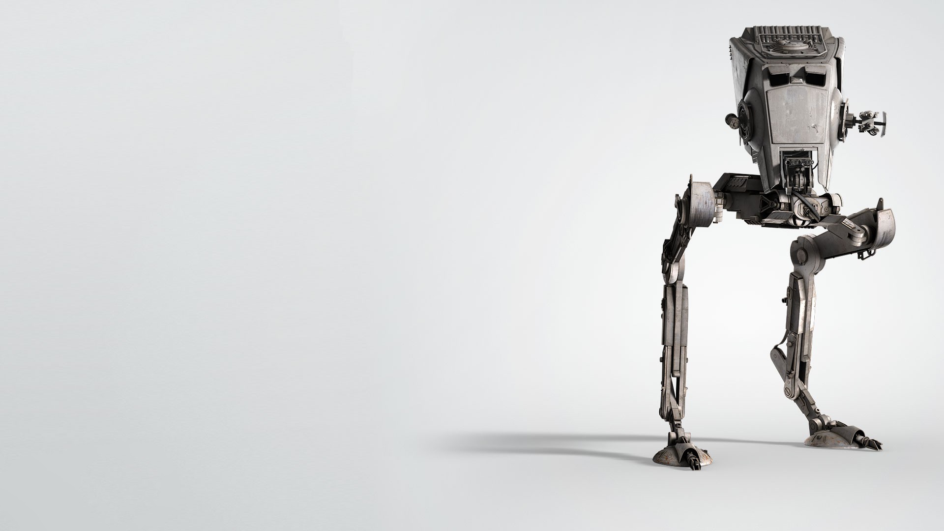 Star Wars AT ST Walker White Background 1920x1080