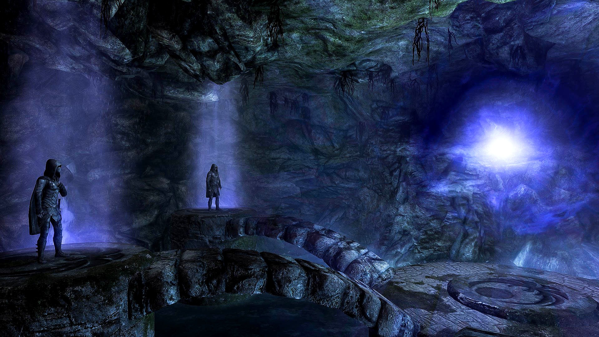 The Elder Scrolls V Skyrim Cave Daedric 1920x1080