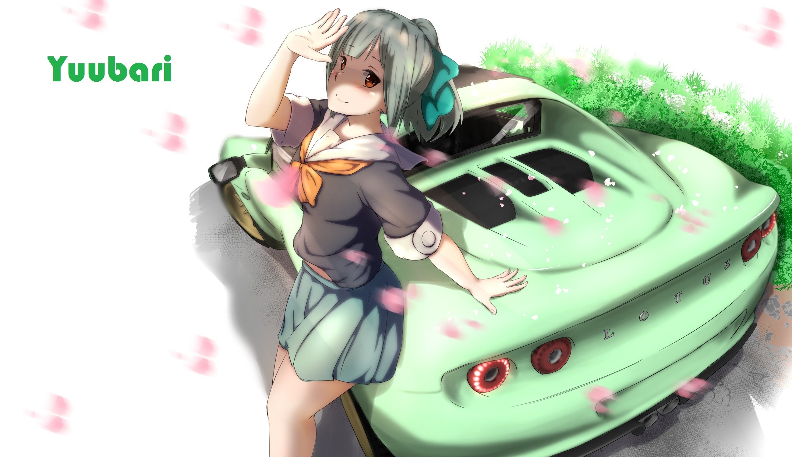 Yuubari KanColle Kantai Collection Car Lotus Elise Anime Girls 2600x1500
