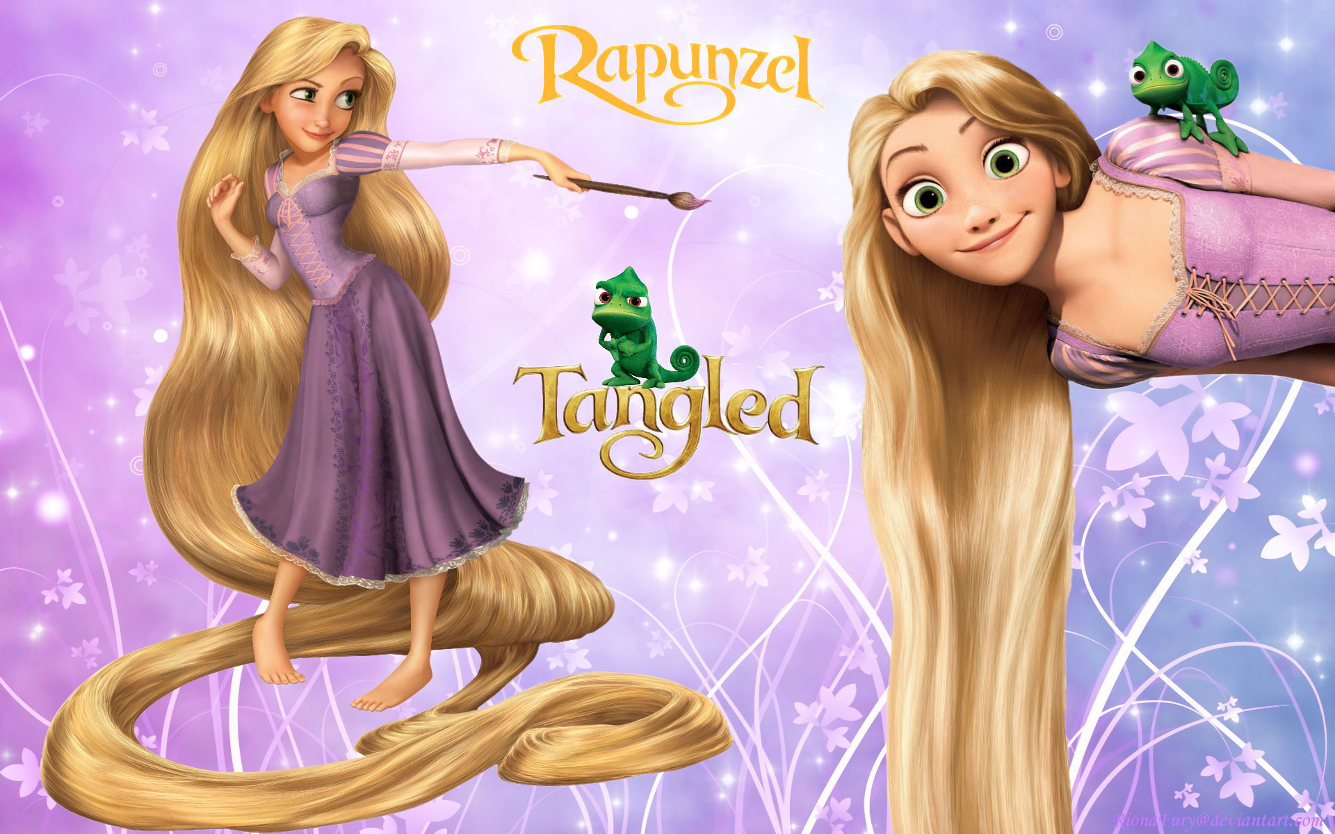Tangled Rapunzel Pascal Tangled 1920x1200