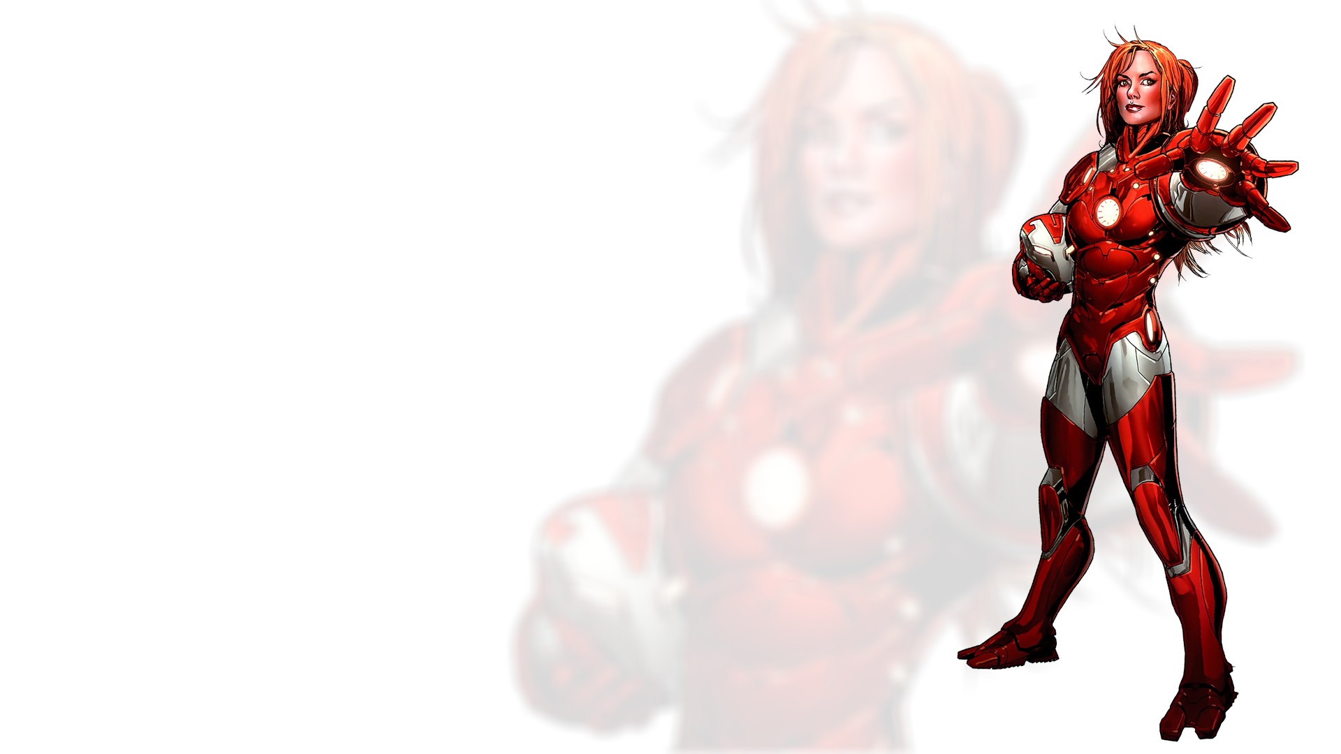Artwork Fantasy Art Iron Man Comics Women Pepper Potts Rescue 1920x1080
