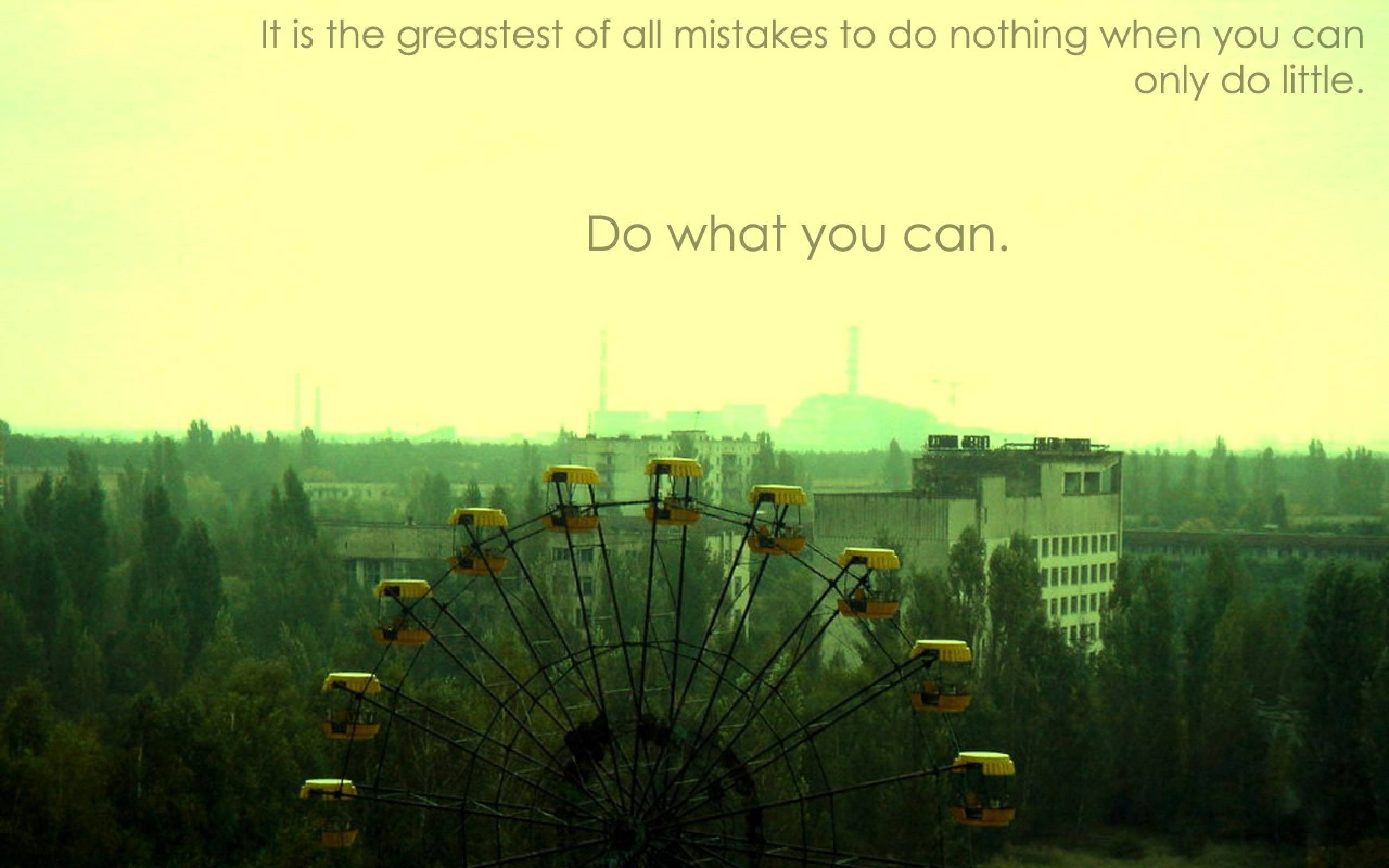 Chernobyl Quote Ferris Wheel Pripyat 2560x1600