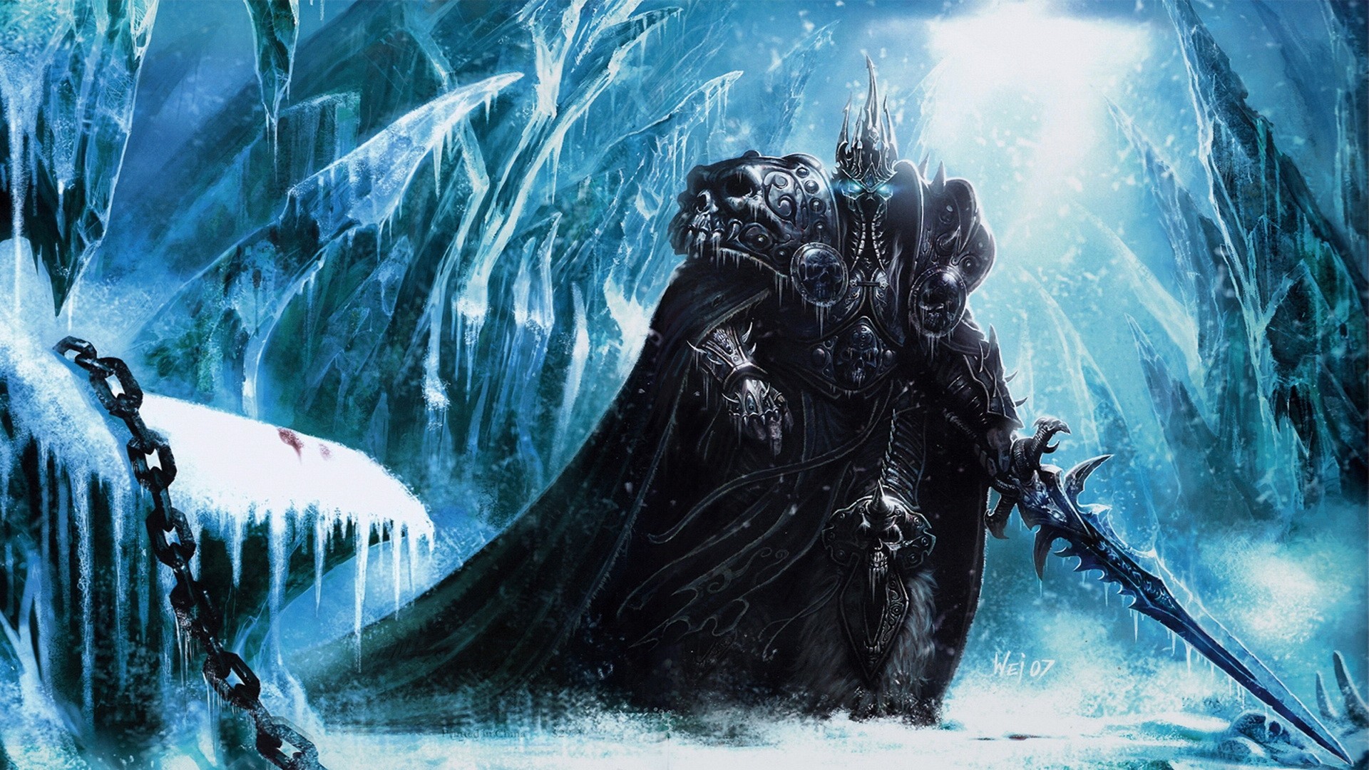 Fantasy Art Warcraft Arthas Lich King 1920x1080
