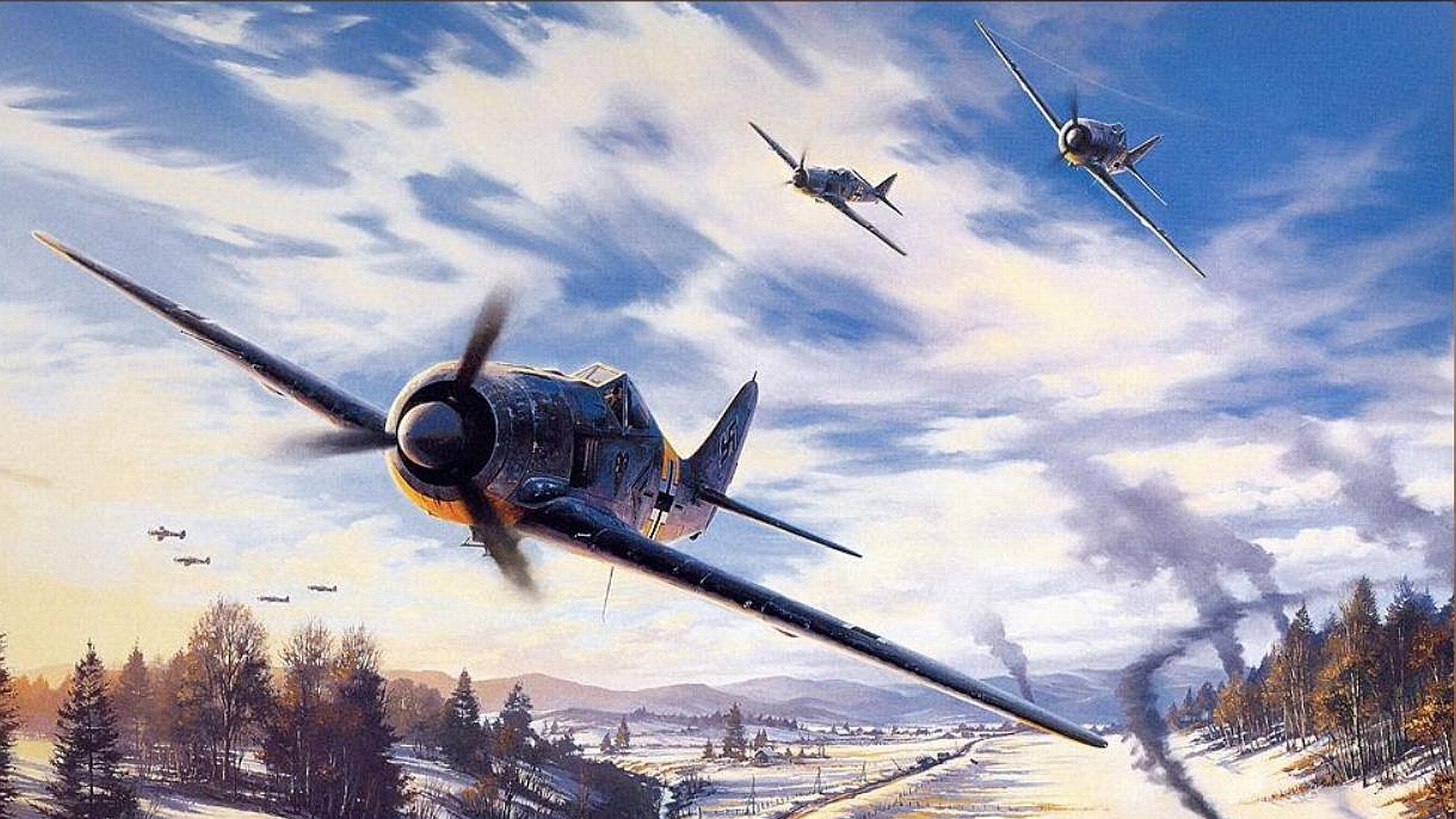 Military Focke Wulf Fw 190 1920x1080