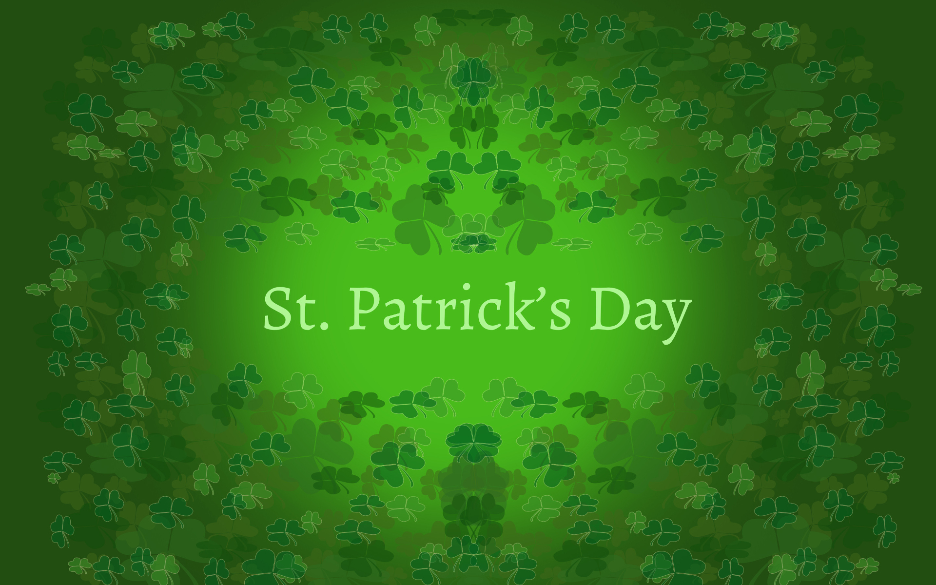 St Patricks Day Green Clover 1920x1200