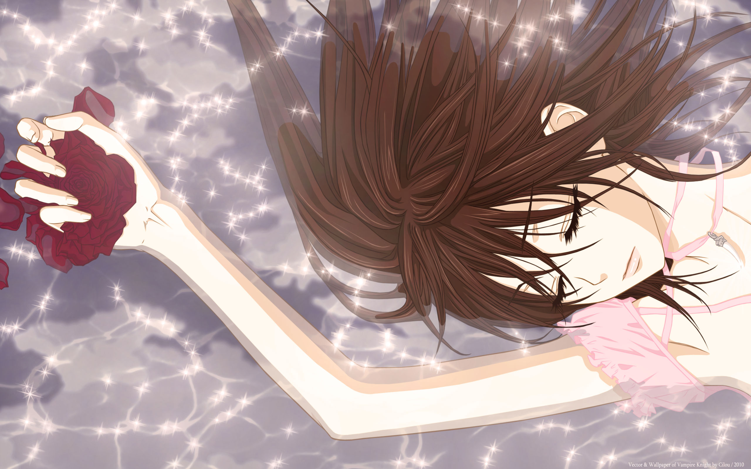 Yuki Cross Yuki Kuran Bright Rose Sleeping 2560x1600